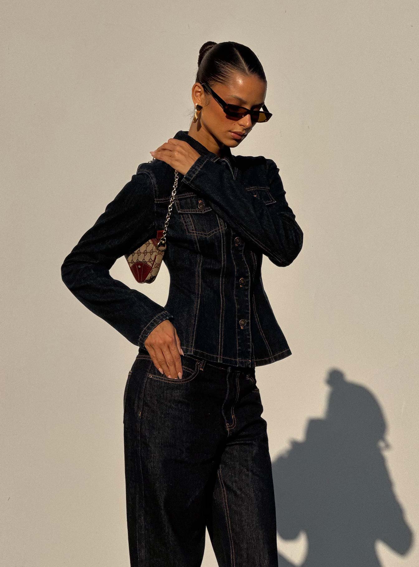 Rider Denim Jacket Dark Denim、mySite、solidvoid