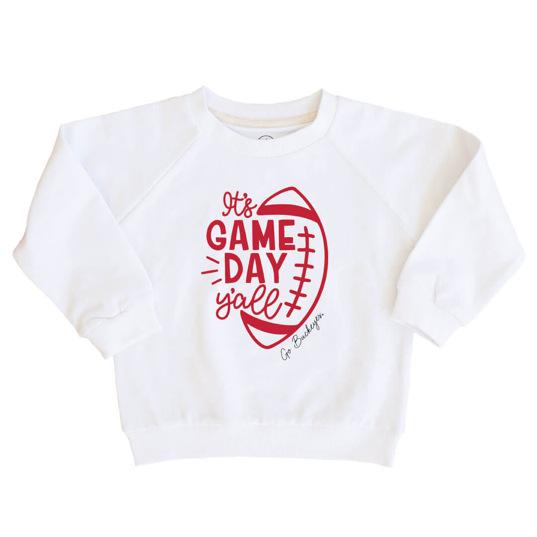  The Ohio State University | Footballs & Bows Kids Graphic Sweatshirts、mySite、layawaytickets