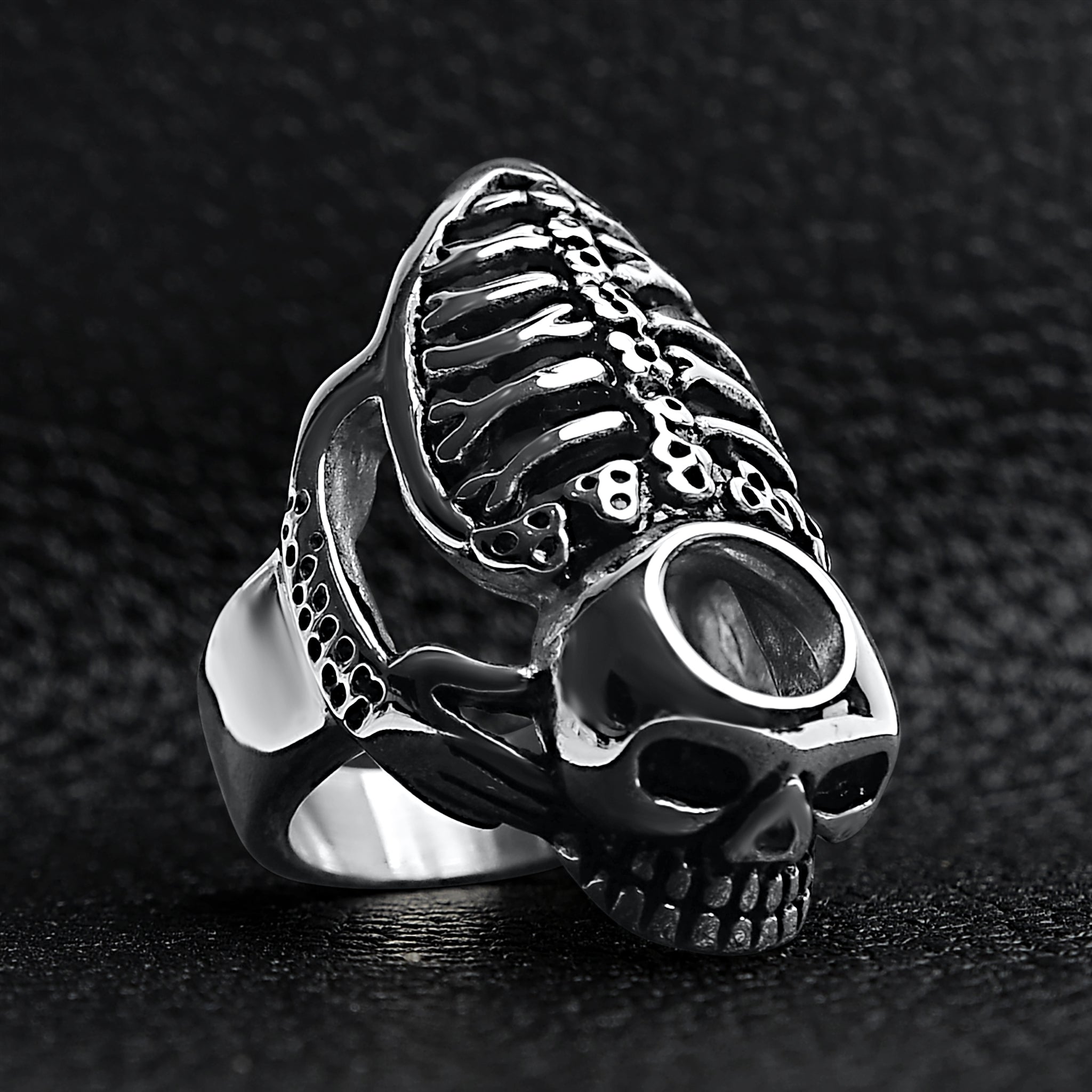 Detailed Skeleton Stainless Steel Ring / SCR3033、mySite、dreamappss