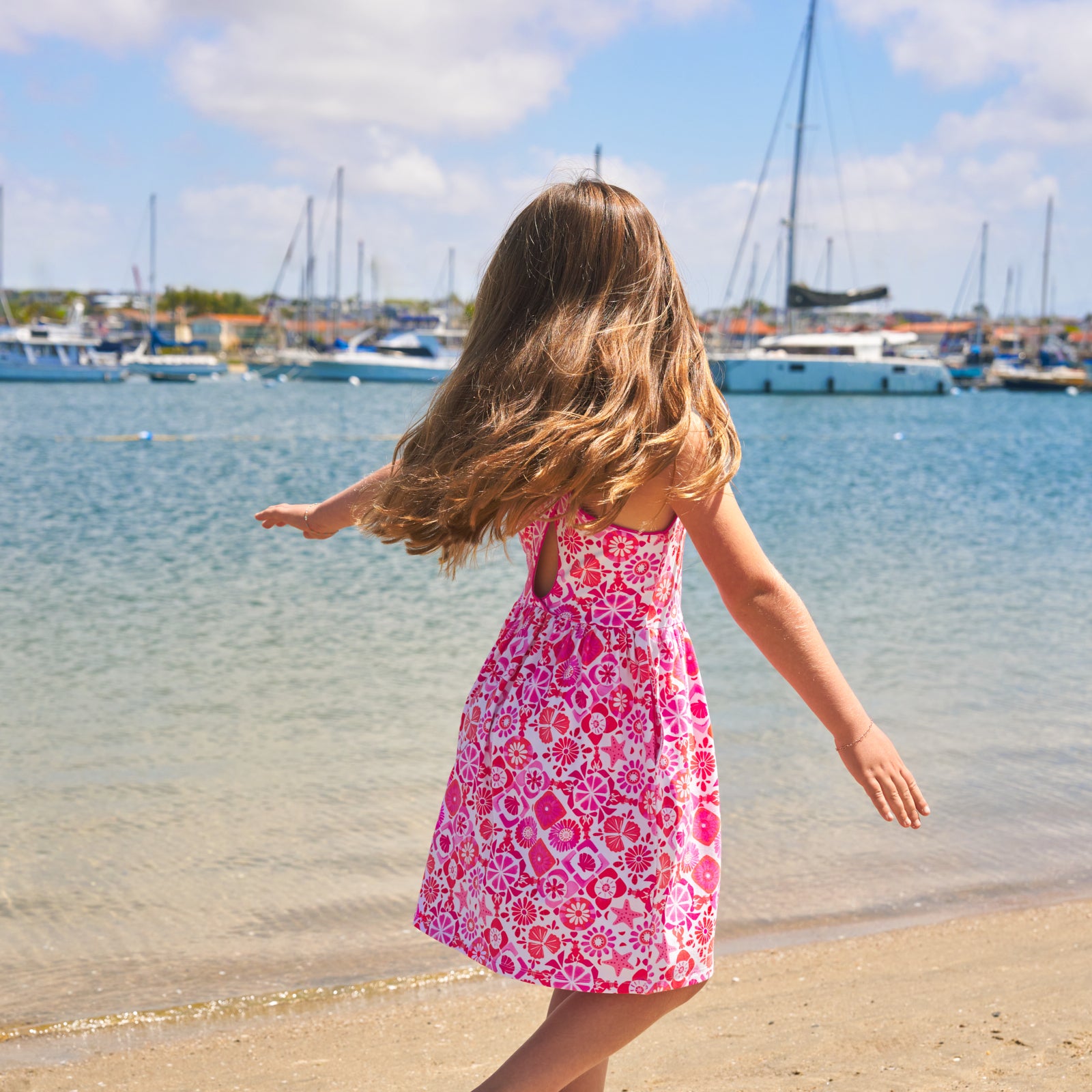  Coastal Gems Cross Back Skater Dress、mySite、layawaytickets