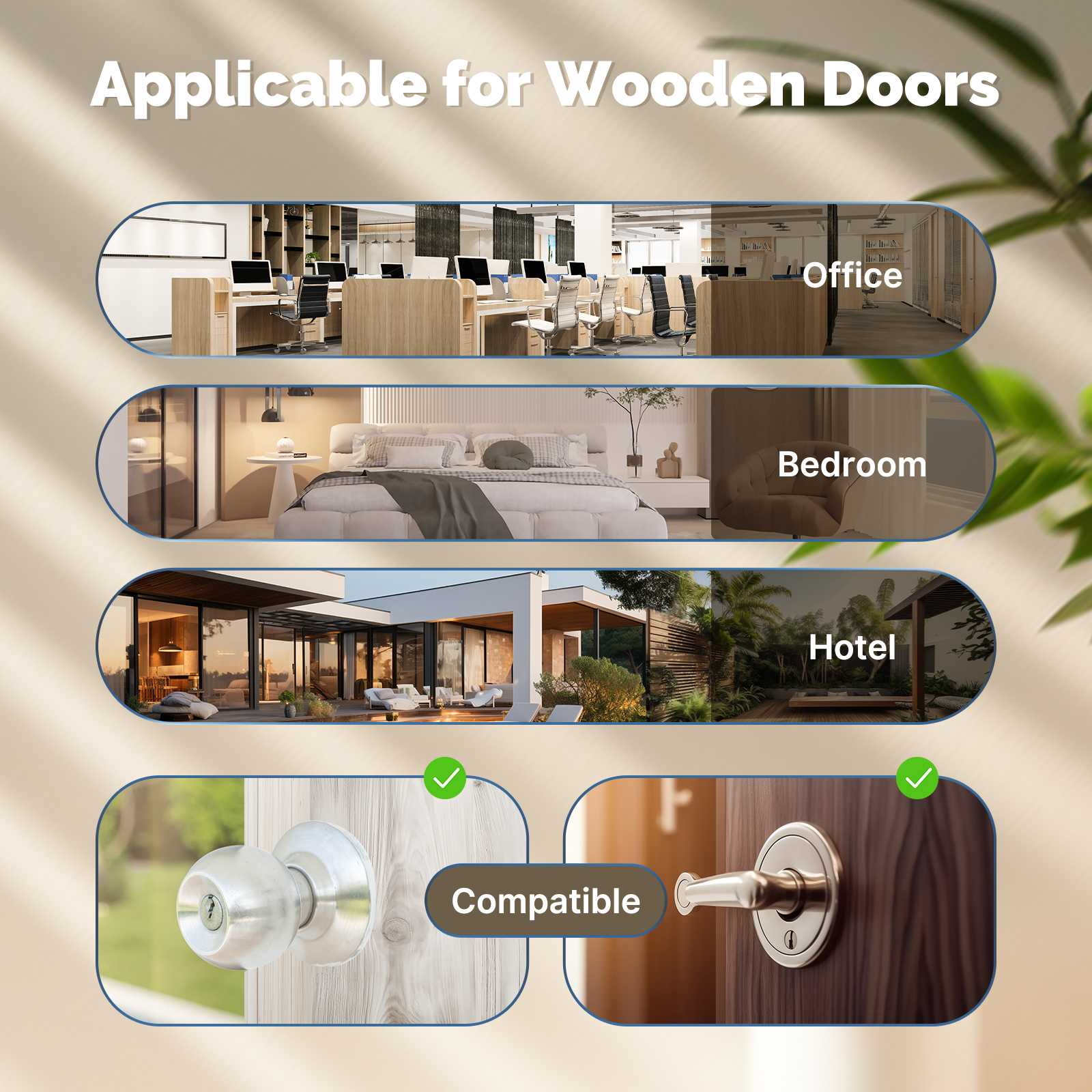 Bluetooth Smart Door Lock with Passcode keypad, Biometric Entry Doorknob with Handle、mySite、fannypackpong