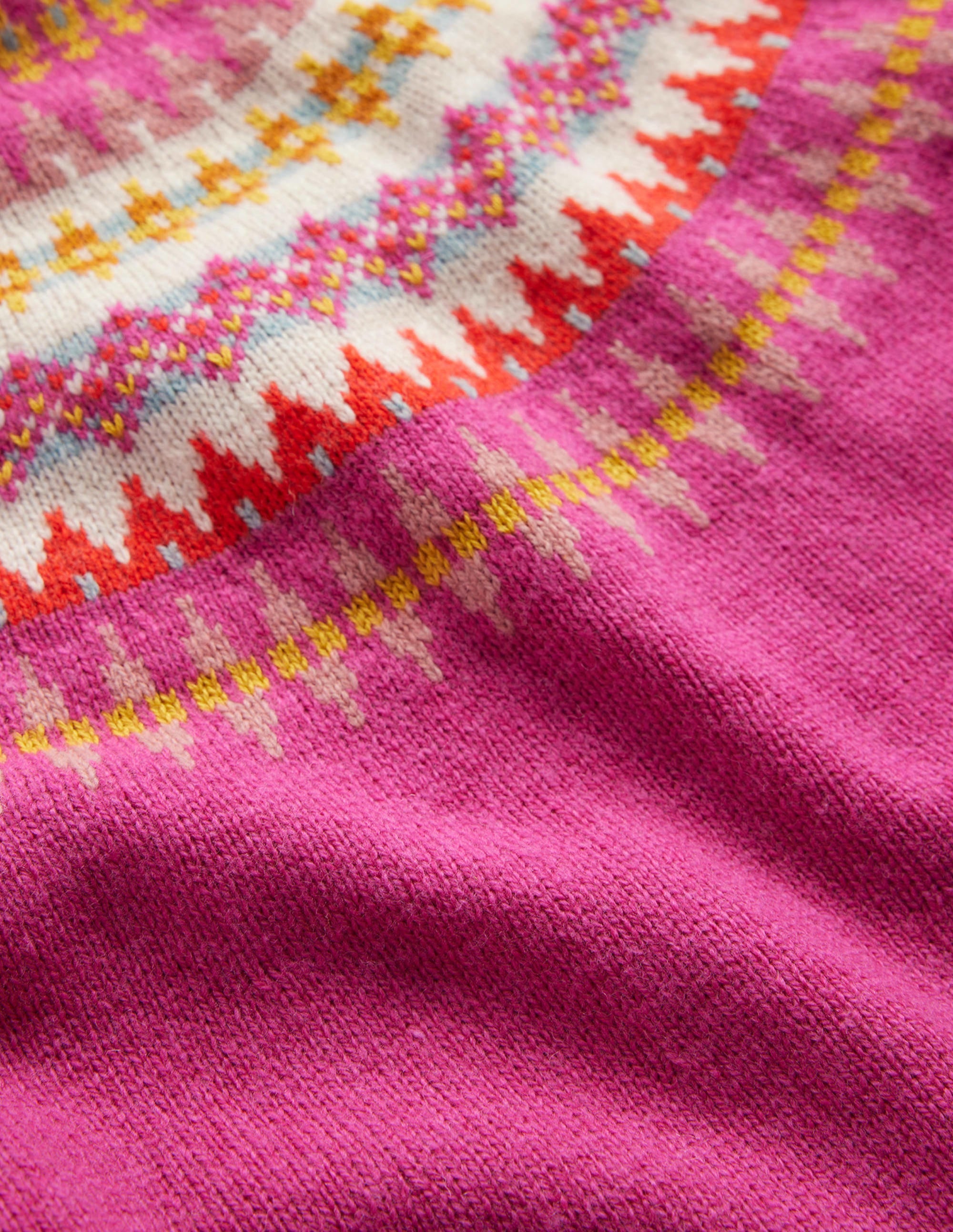  Fair Isle Jumper Dress-Mid Pink Fair Isle、mySite、ashleygrahame