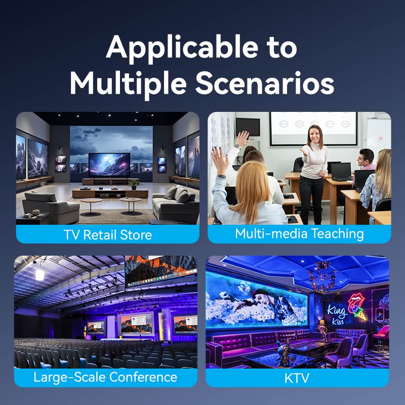 Vention 1-In & 8-Out HDMI Splitter 4K@60Hz Black Aluminum Alloy Type EU Standard、mySite、fannypackpong