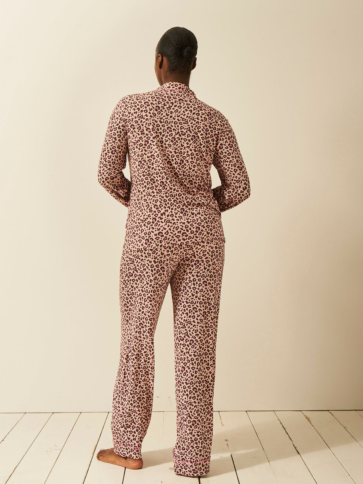 Long Pyjama Set - Liquorice Leopard、mySite、bengalsvssteelers
