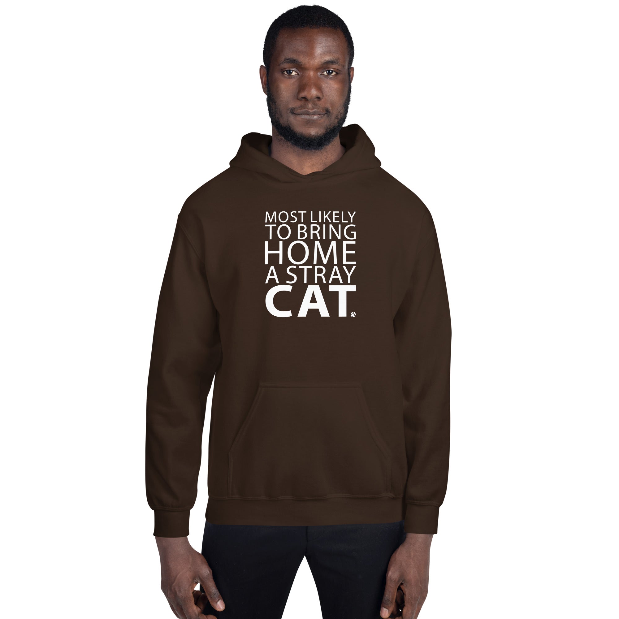 Most Likely To Bring Home A Stray Cat Hoodie、mySite、camillekostekn