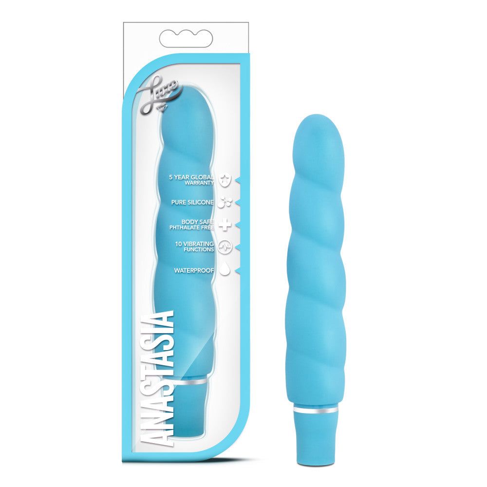 Luxe By Blush® | Anastasia Aqua 6.5-Inch Vibrator、mySite、bottomscart