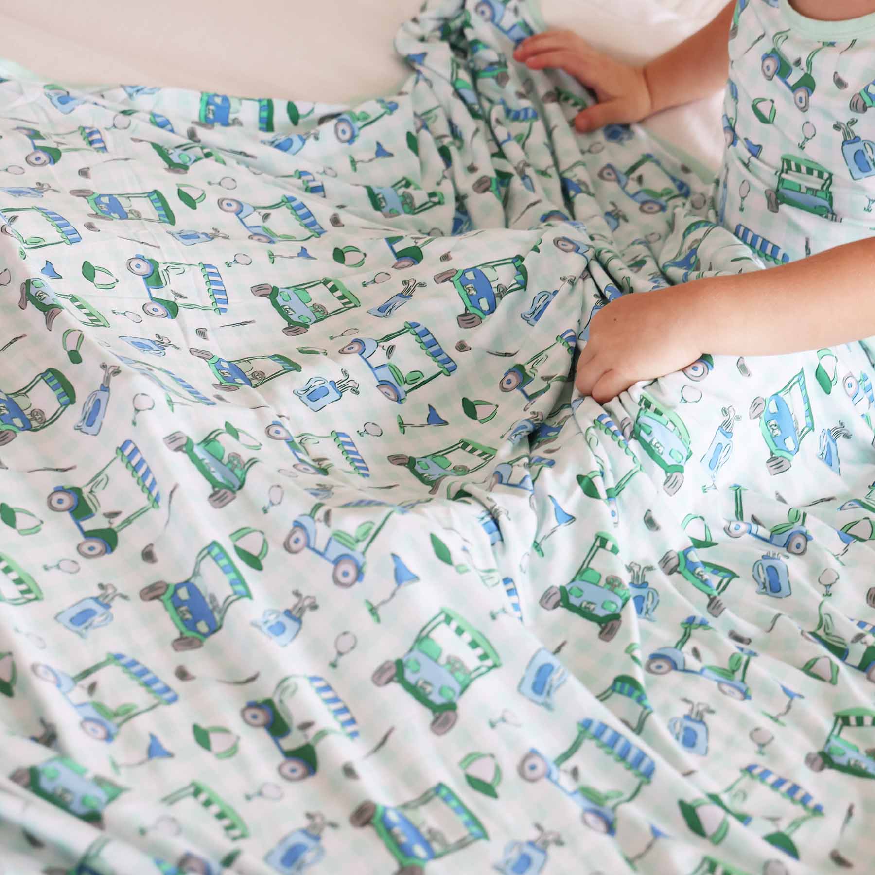  Birdie Babes Double Sided Bamboo Blanket | Green、mySite、layawaytickets