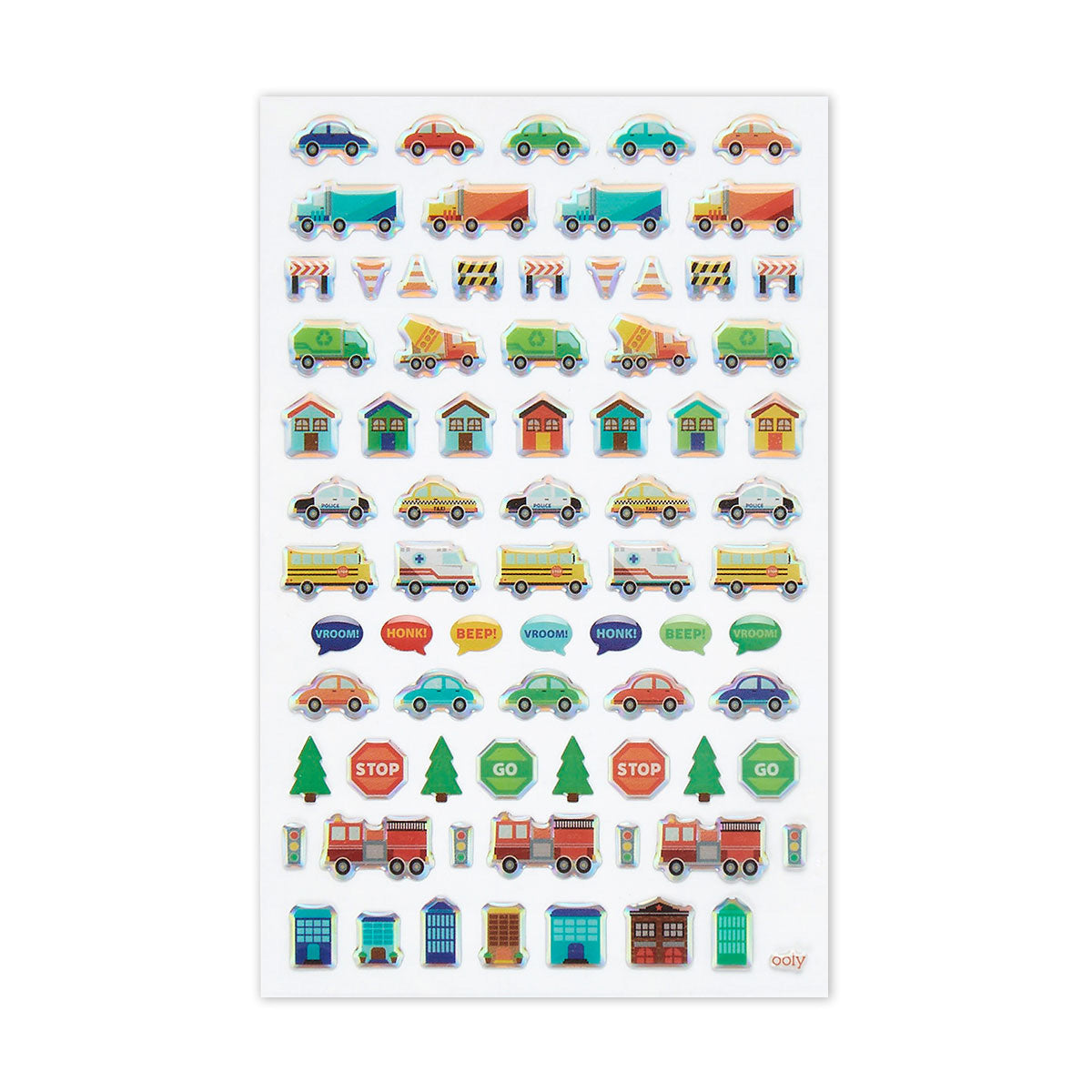  Workin' Wheels Itsy Bitsy Holographic Stickers、mySite、ghnorth