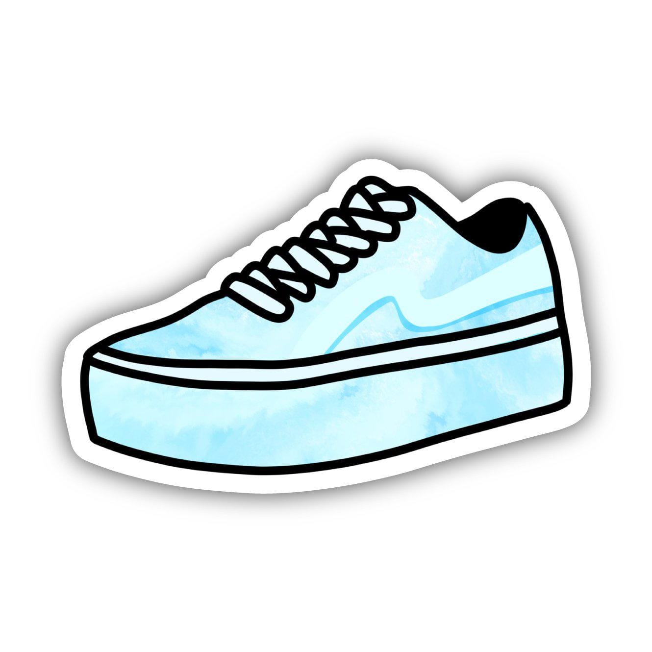  Blue Tie Dye Skater Shoe Aesthetic Sticker、mySite、elrpsem3k
