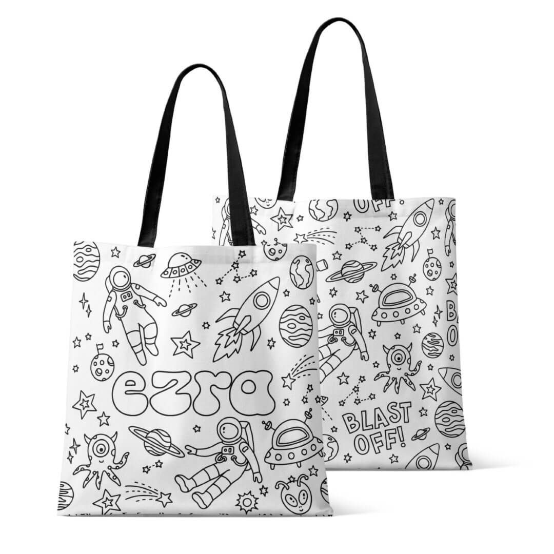  Colorable Personalized Tote Bags | Blast Off、mySite、layawaytickets