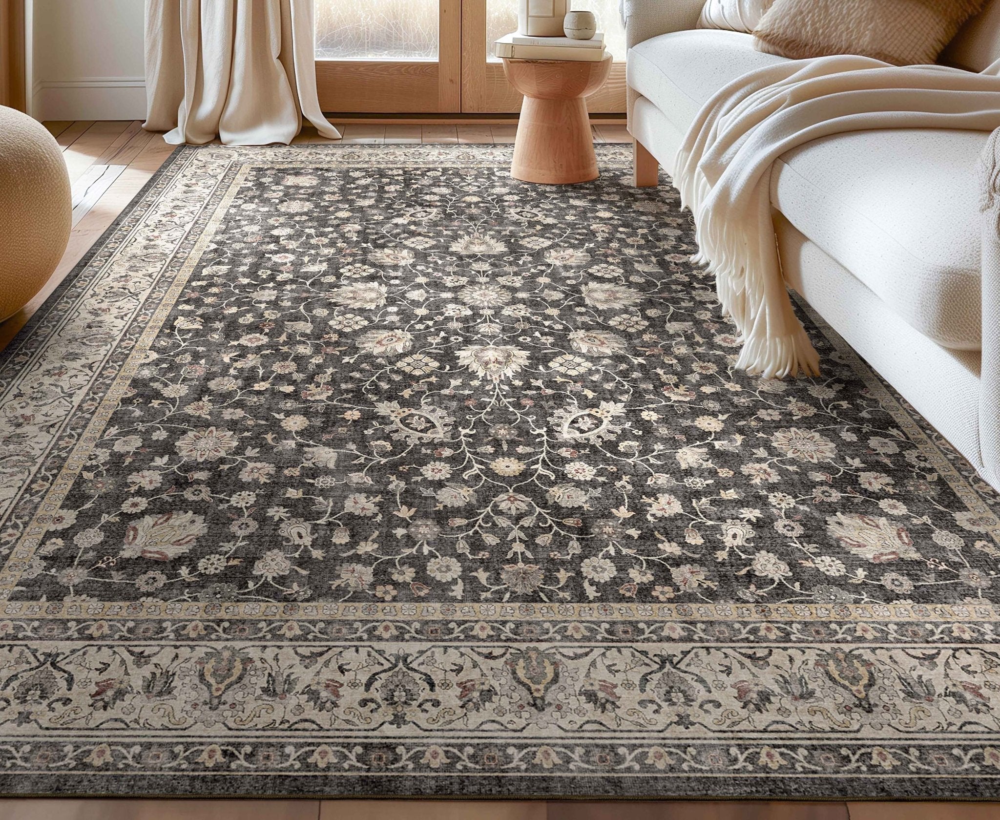 Rome Vintage Oriental Floral Flat-Weave Rug、mySite、gigharbornorthrealestate