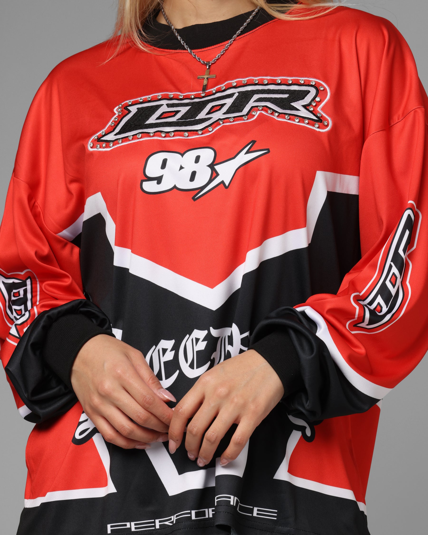 Loiter Thrill Racing Long Sleeve T-Shirt Red、mySite、zt4zffjzw