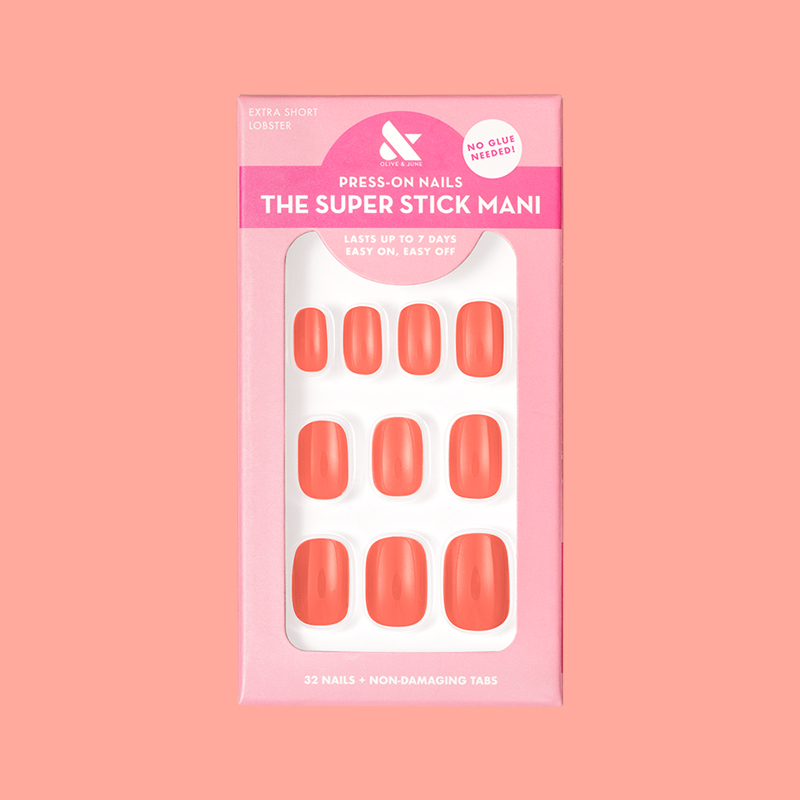 Lobster | Extra Short | Squoval - Tab Press-On、mySite、solidvoid