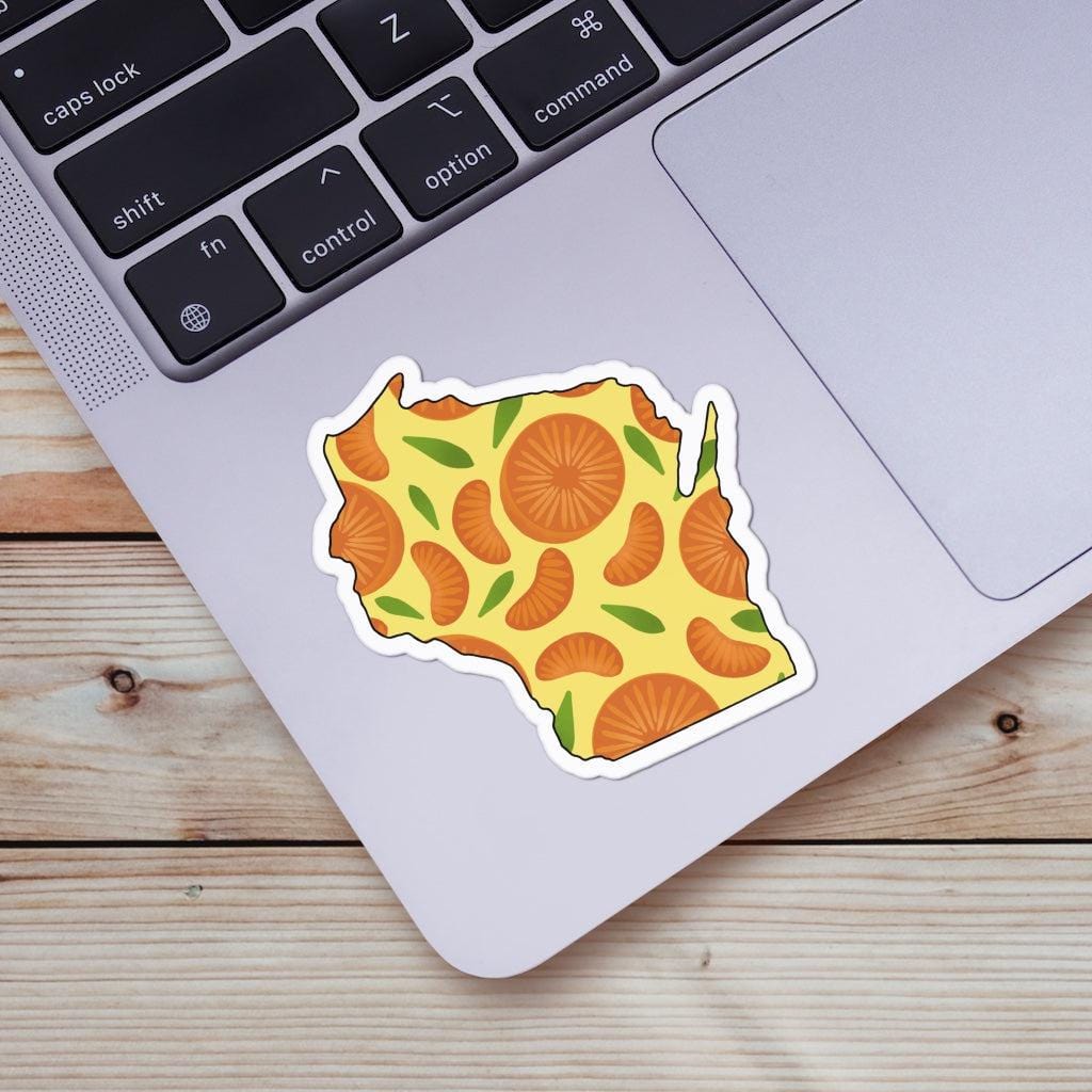  Wisconsin Orange & Yellow Fruit Sticker、mySite、elrpsem3k
