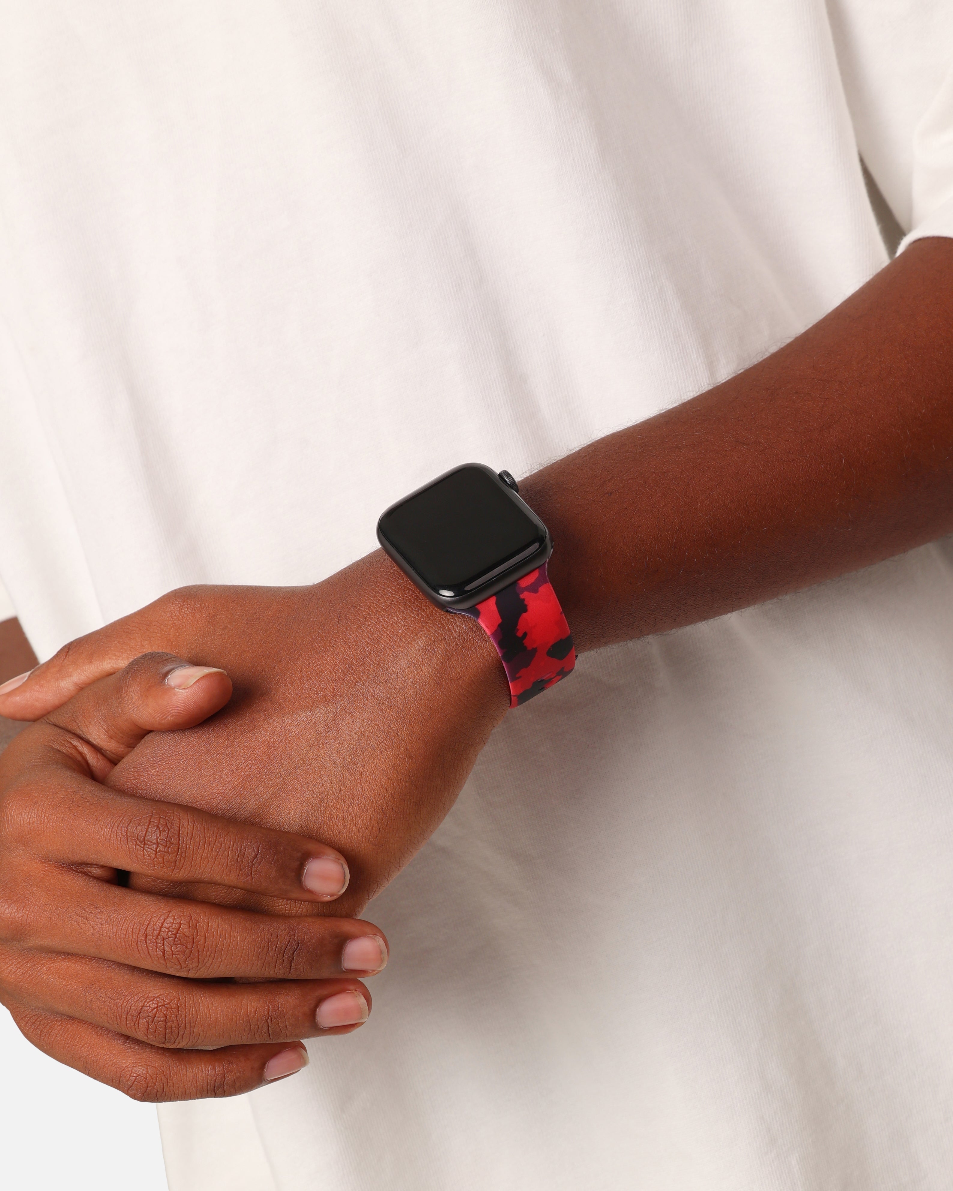 Saint Morta Printed Silicone Band M002 Red Camo、mySite、zt4zffjzw