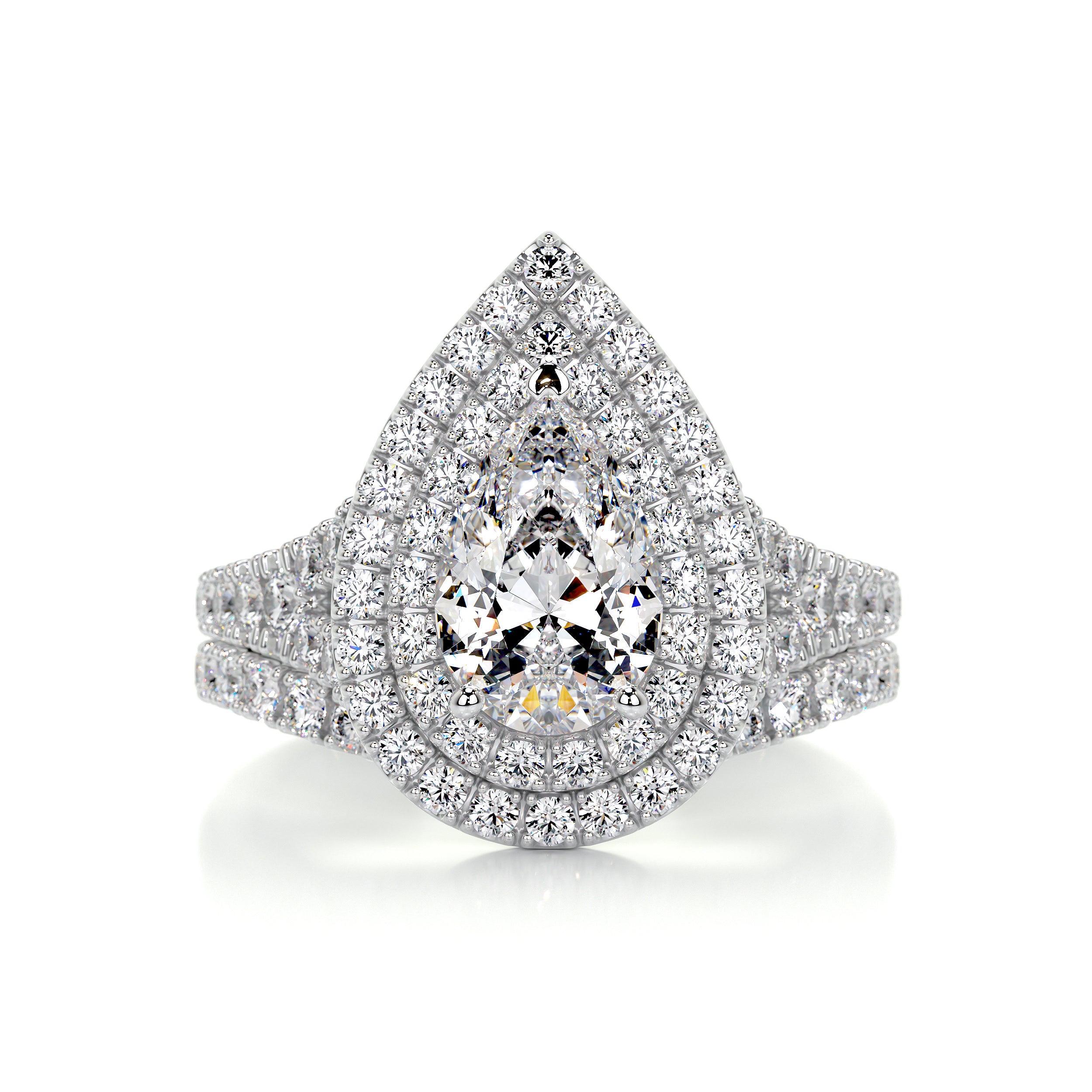 Melanie Diamond Bridal Set -Platinum、mySite、hinf8tx79