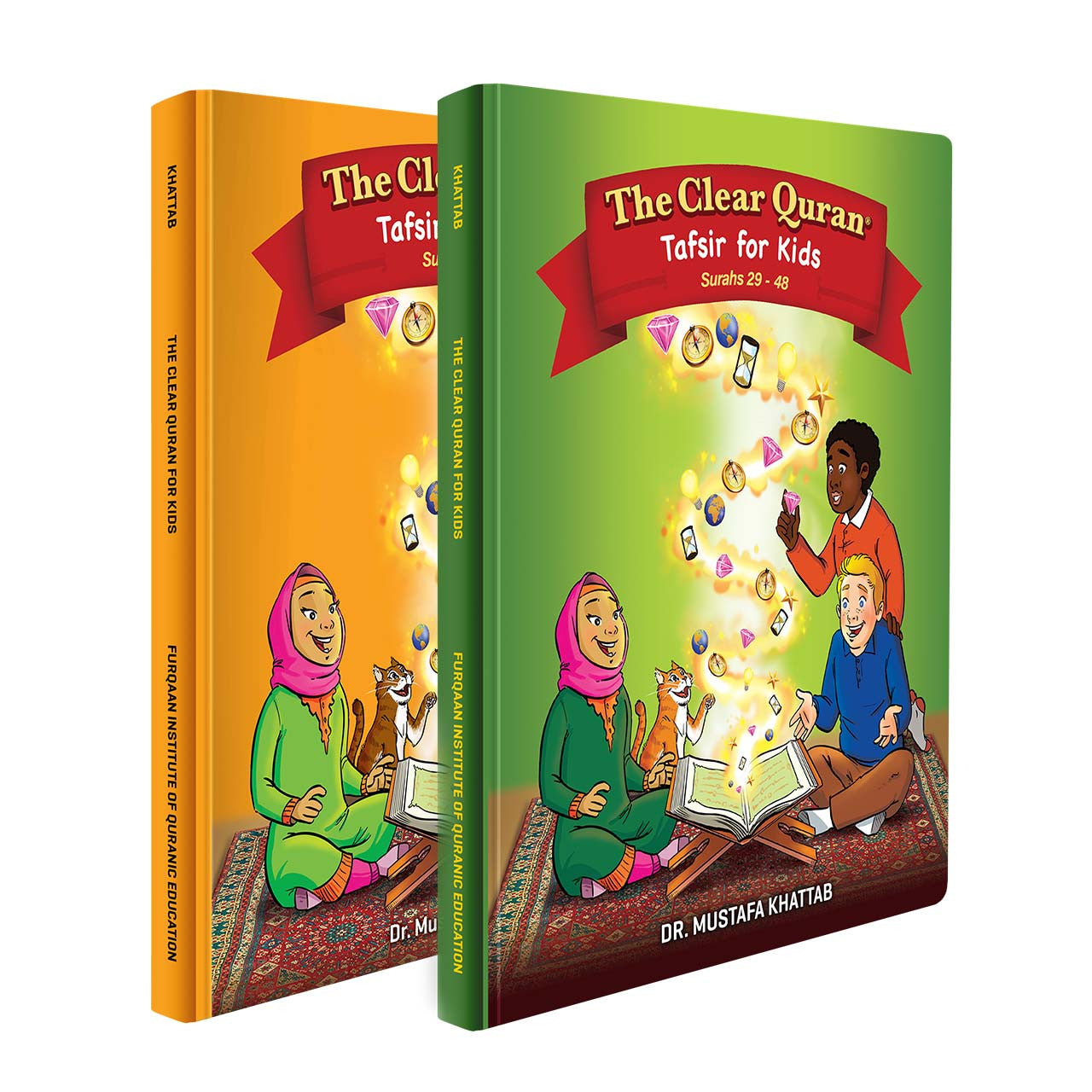 The Clear Quran® Tafsir for Kids - with Arabic Text | Hardcover, Books 2 & 3 Set、mySite、topwebapps