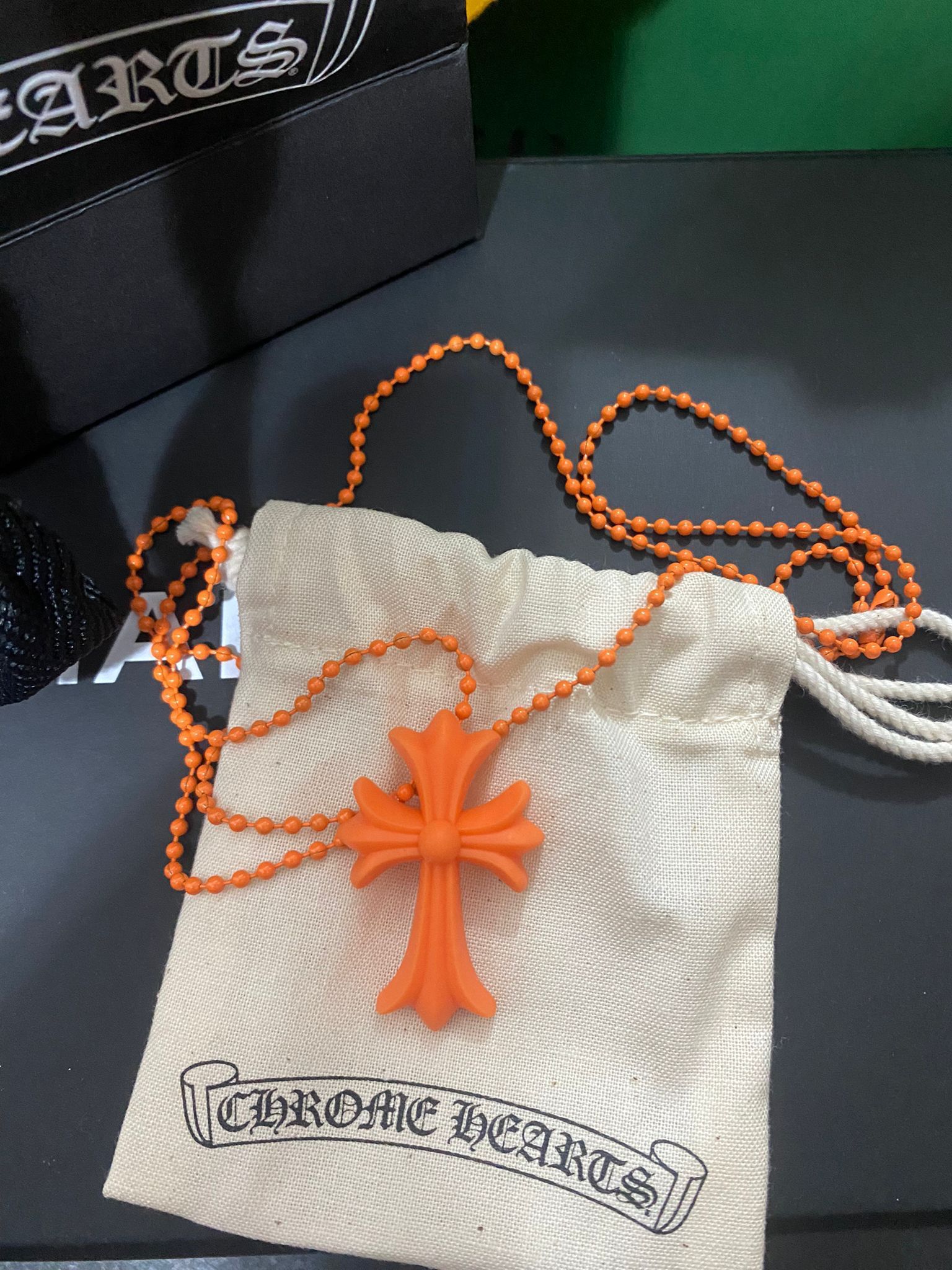 Chrome Hearts Silicone Cross Necklace (Orange)、mySite、garminoutage.com