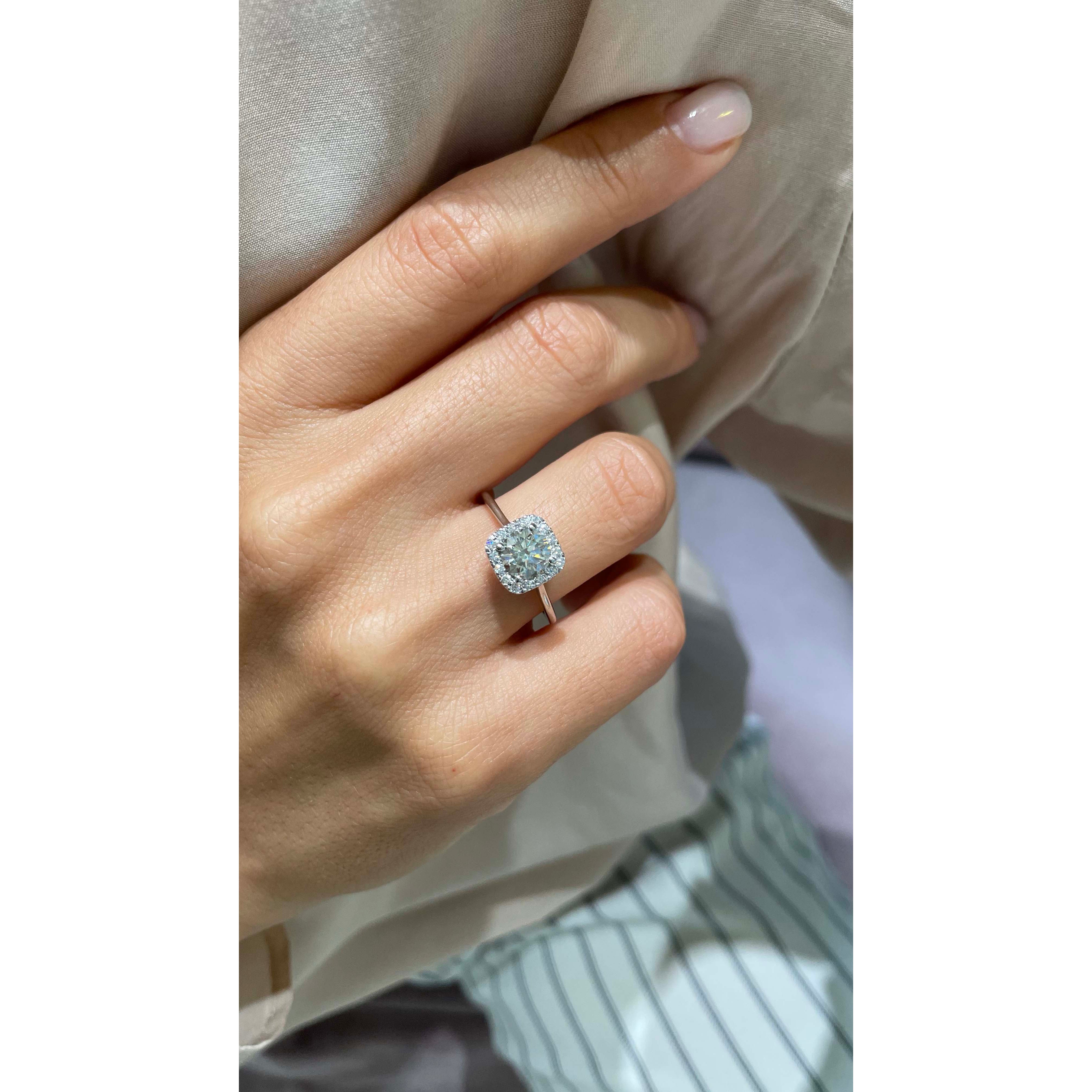 Claudine Diamond Engagement Ring -Platinum、mySite、hinf8tx79