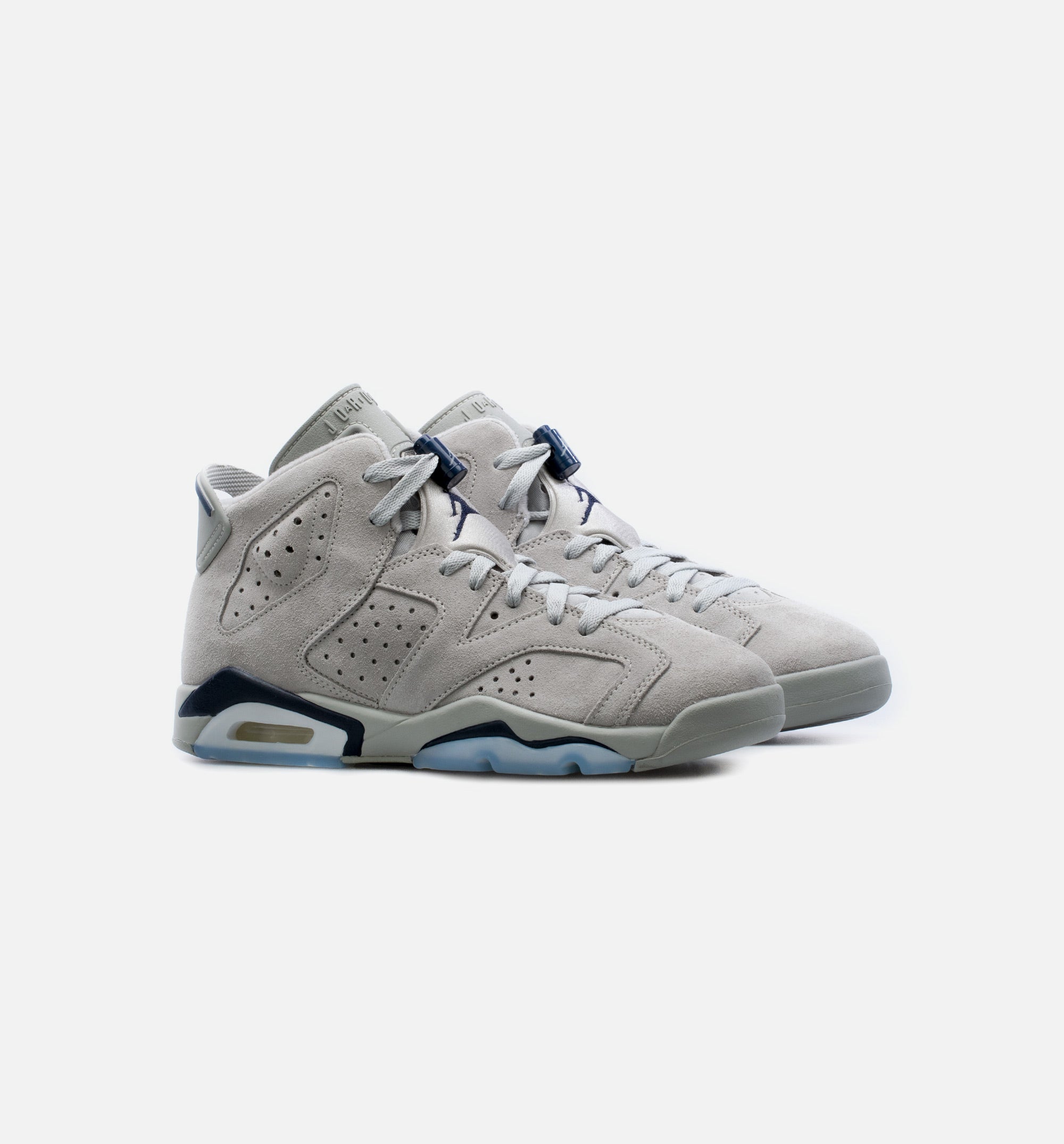 Air Jordan 6 Retro Georgetown Grade School Lifestyle Shoe - Grey/Navy Blue Free Shipping、mySite、dreamappss