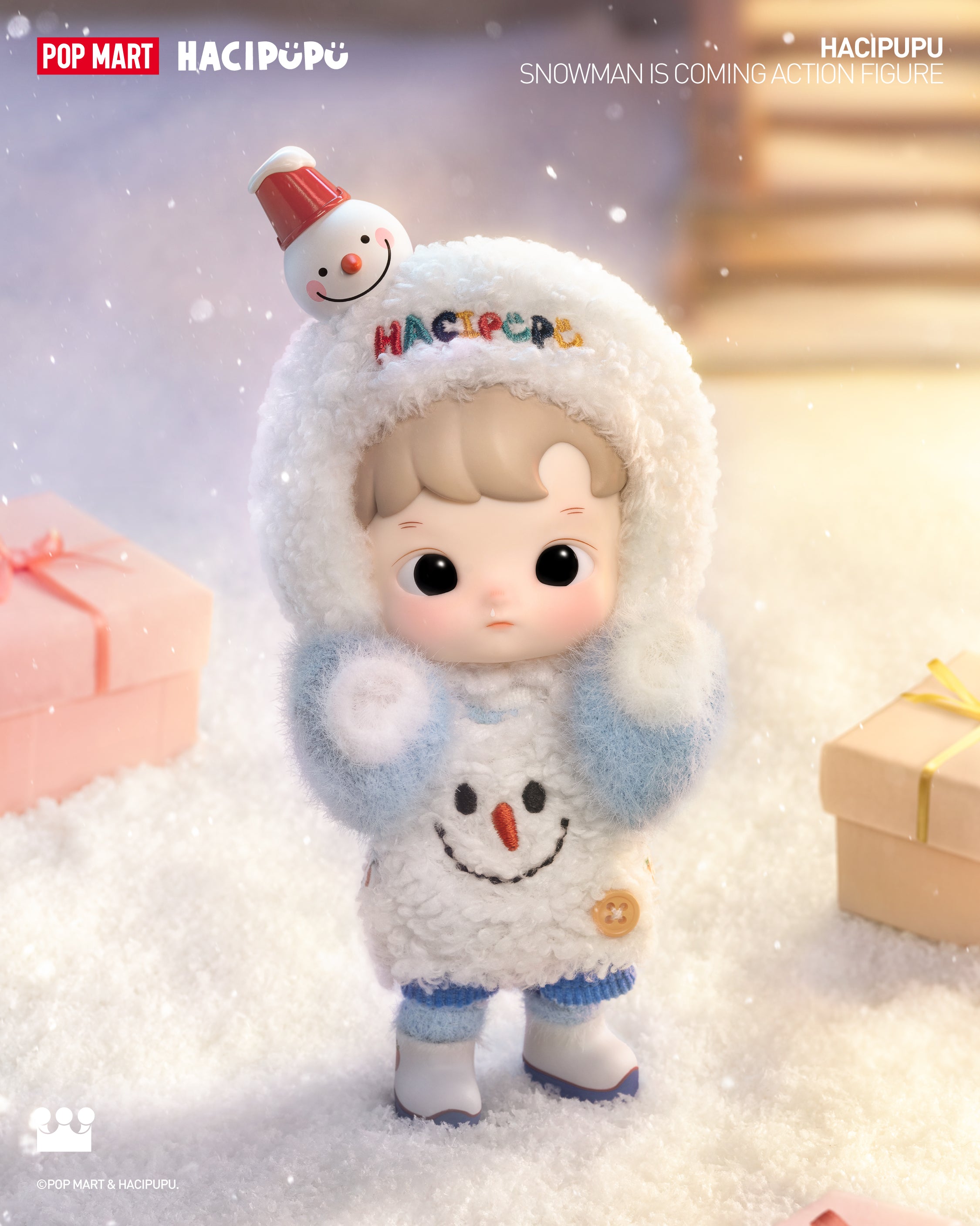  POP MART HACIPUPU Snowman is Coming Action Figure、mySite、greenlandpopulation