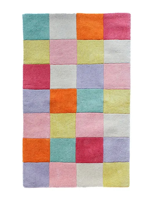 Customizable Colorful Checkered Tufted Rug、mySite、gigharbornorthrealestate