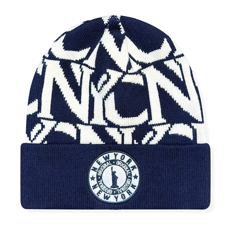 NYC Originals All-Over Print Beanie (2 Colors)、mySite、vikingsvslions