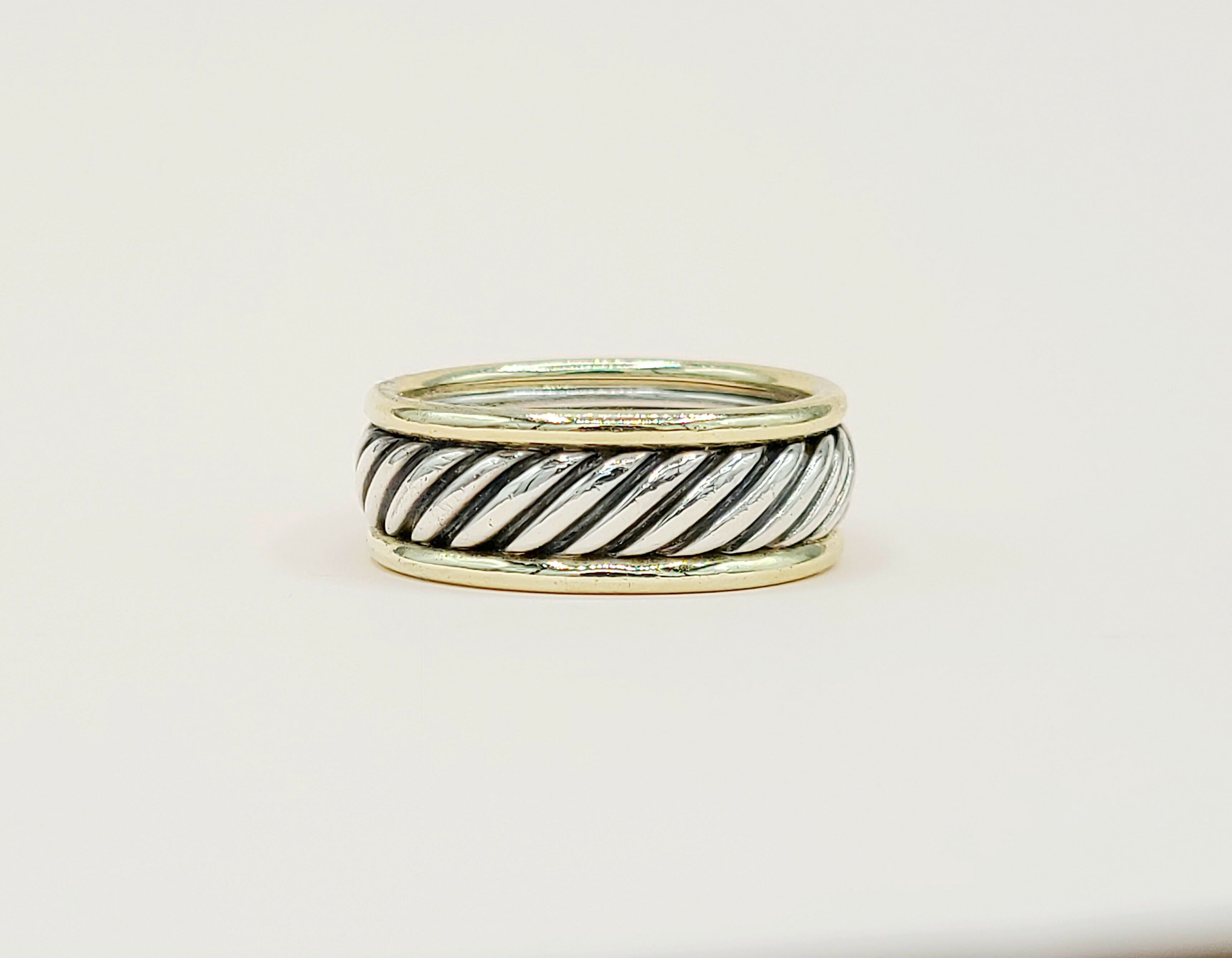 David Yurman Thoroughbred Cable Ring Silver & Gold、mySite、hinf8tx79