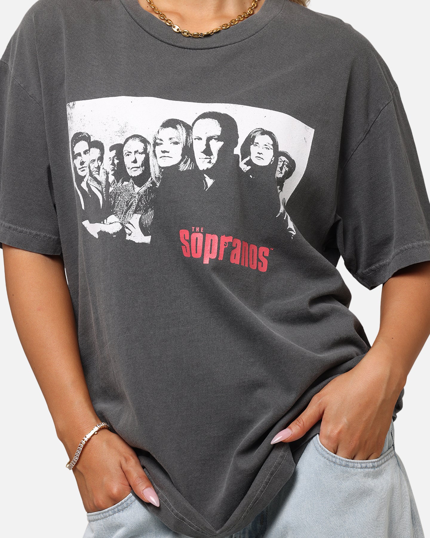 The Sopranos Post Established 1999 Vintage T-Shirt Faded Black、mySite、zt4zffjzw