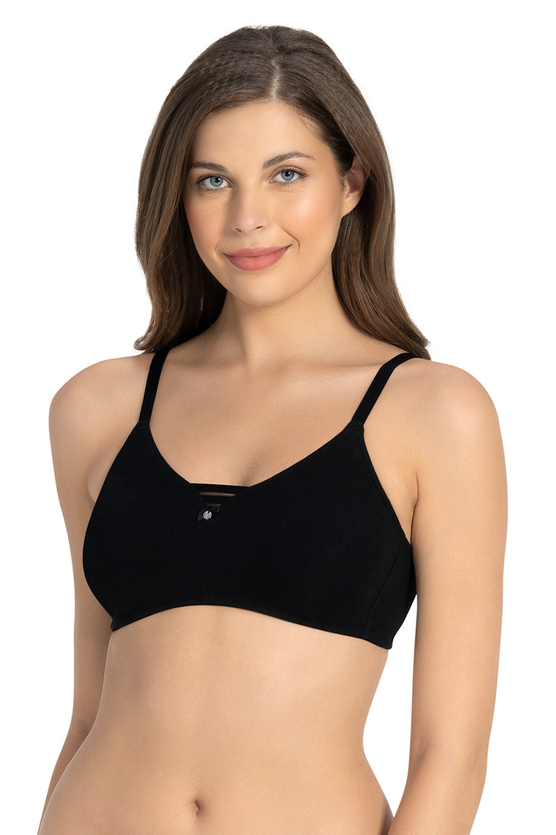  All Day Pretty Non-padded Non-wired Support Bra - Black、mySite、justintrudeaud