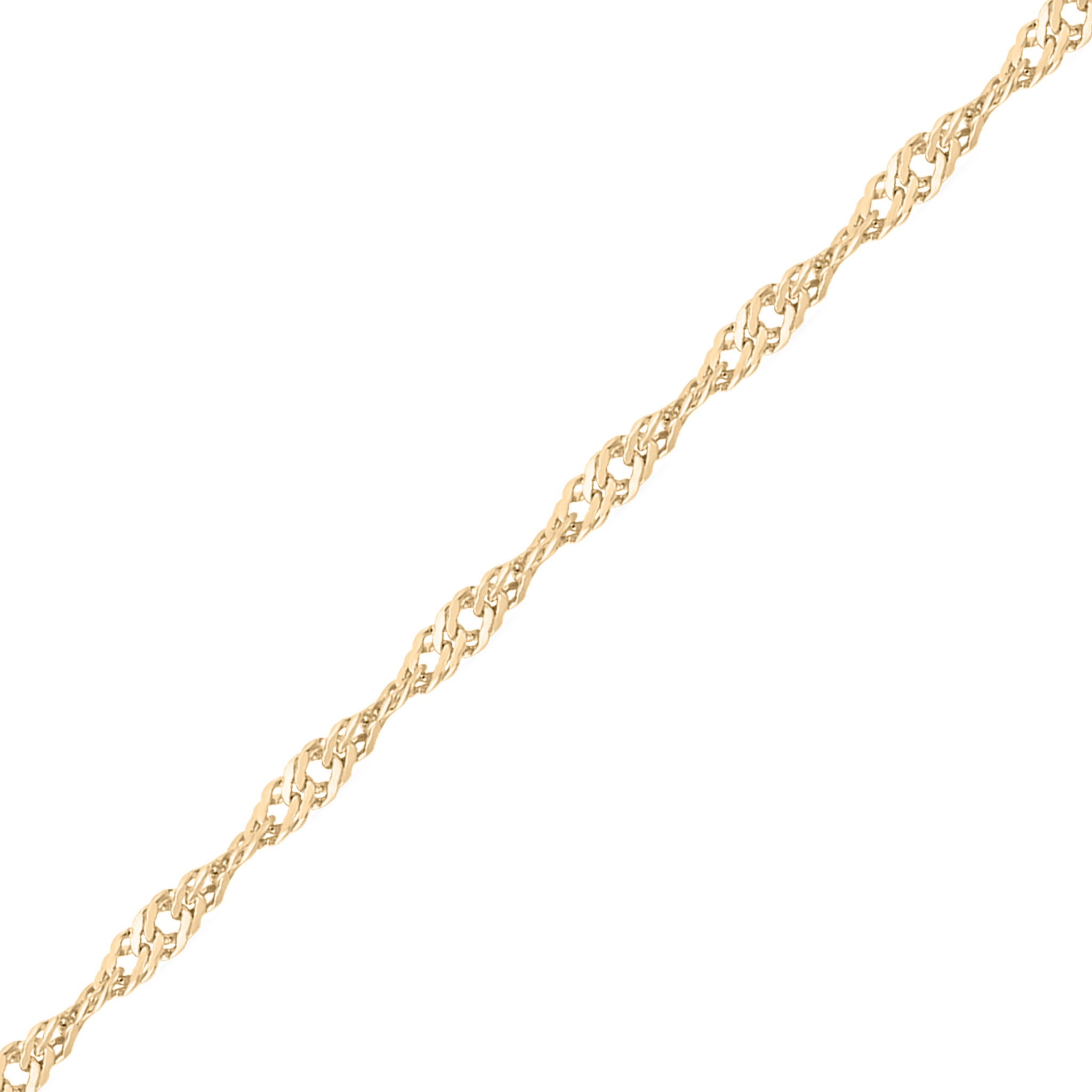 1.2 mm Singapore Chain 14K Gold Plated .925 Sterling Silver Permanent Jewelry Chain - By the Foot / PMJ0021、mySite、dreamappss