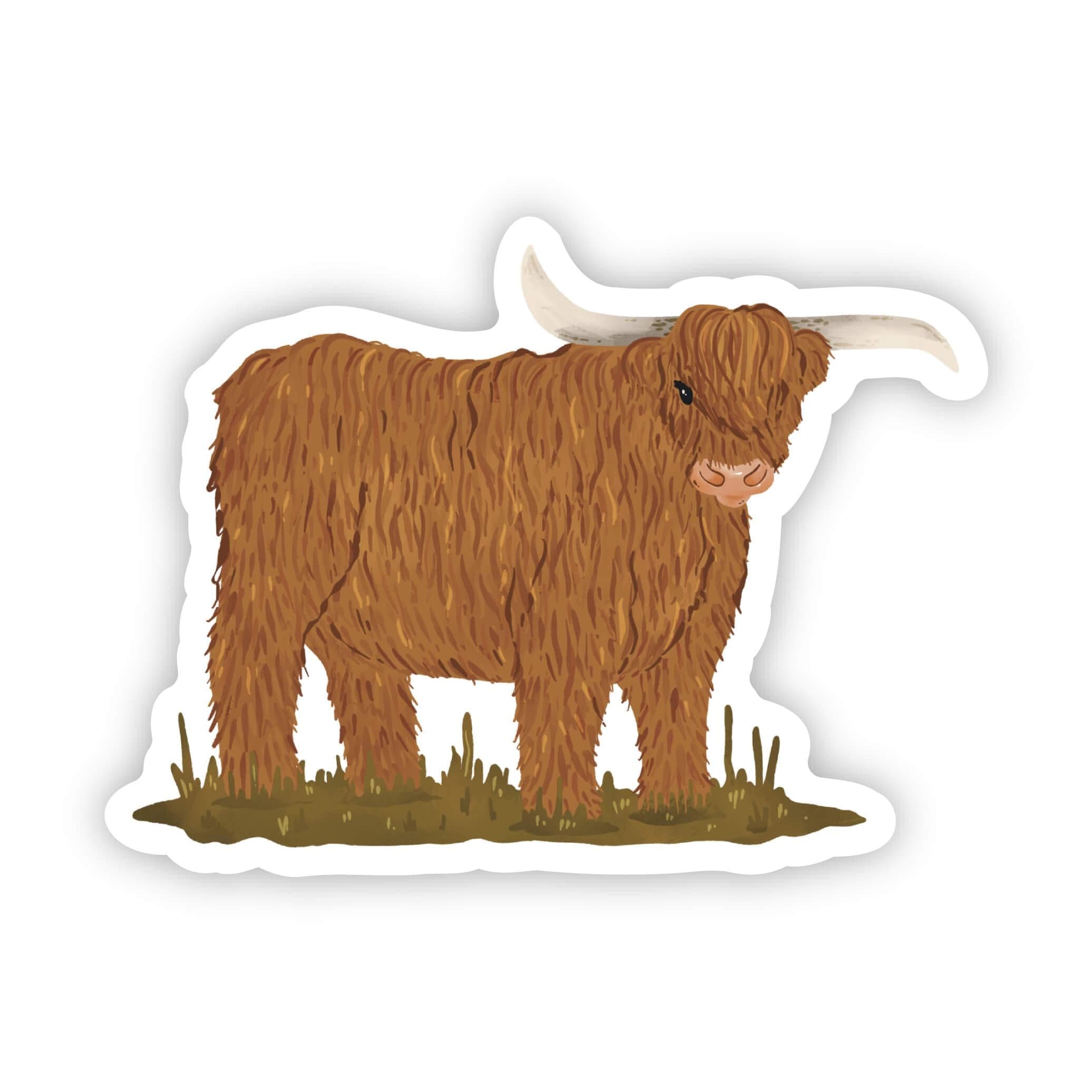  Highland Cow Sticker、mySite、ghnorth