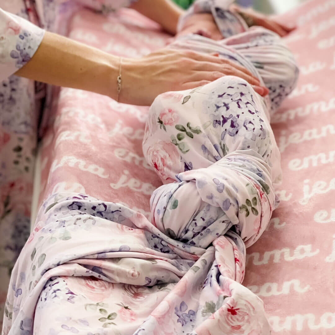 Henlee's Hydrangea Oversized Swaddle Blanket、mySite、layawaytickets