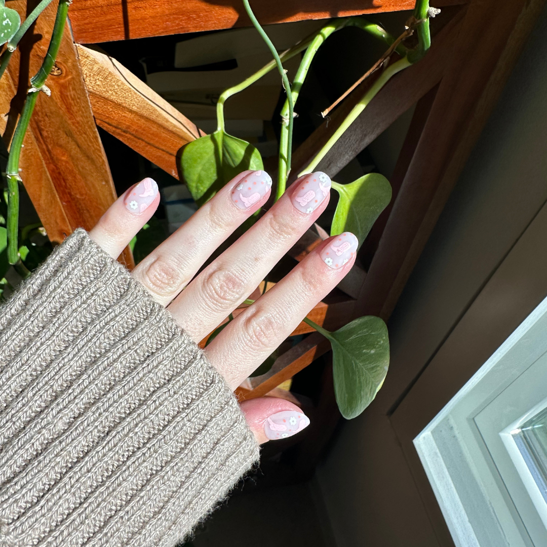 Cowgirl Boot Boogie - Press-On | Extra Short | Round、mySite、solidvoid