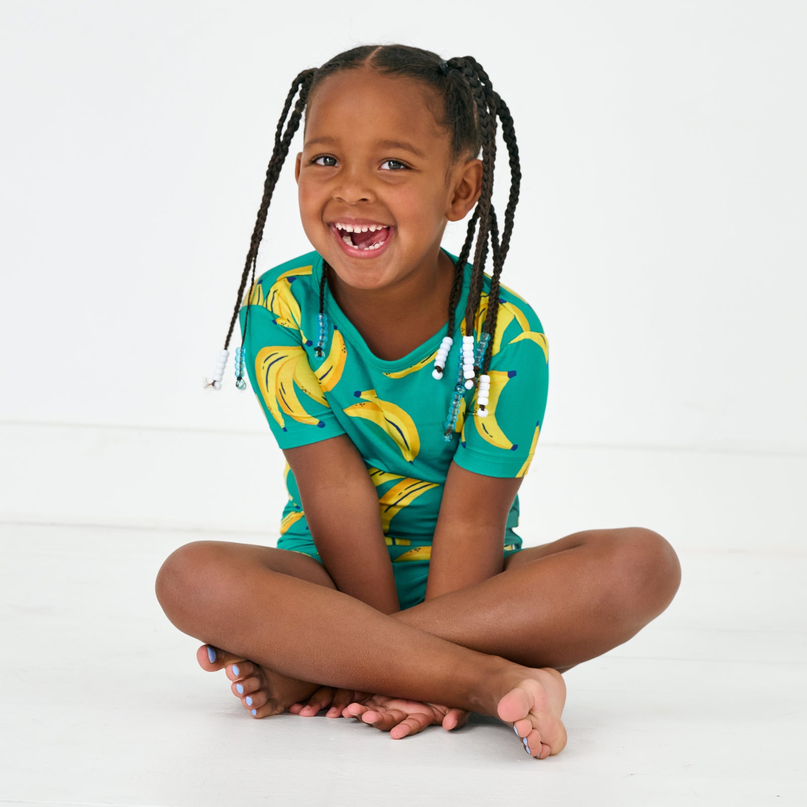  Go Bananas Two-Piece Short Sleeve & Shorts Pajama Set、mySite、layawaytickets