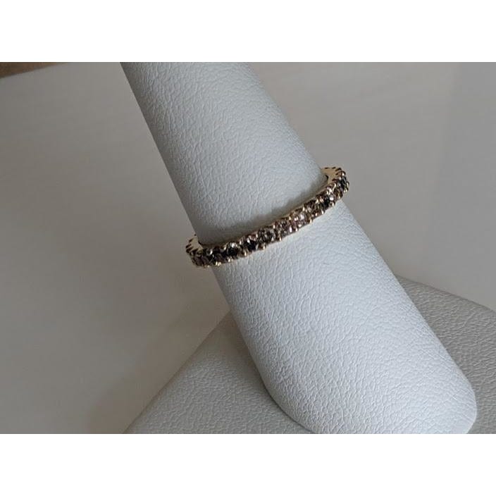 Chocolate Diamond Eternity Ring in 14K Yellow Gold-Stunning!、mySite、g9winljtr