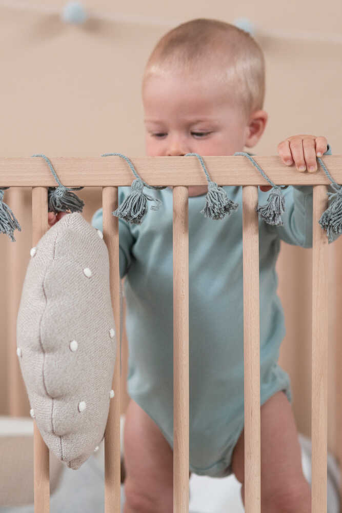 KNITTED CUSHION ROUND BISCUIT DUNE WHITE、mySite、gigharbornorthrealestate