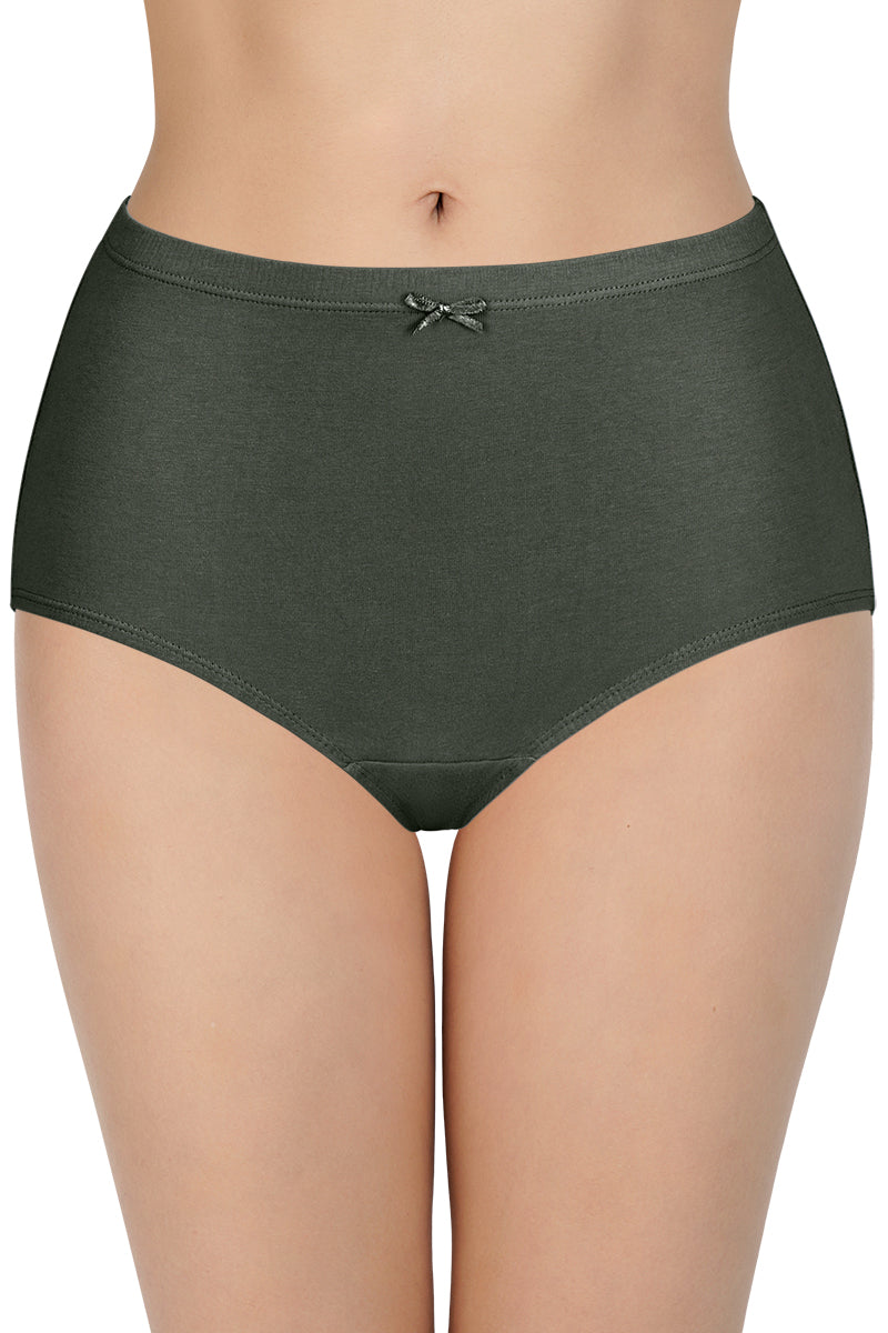  Insert Elastic Waistband Full Brief Solid Assorted Panty (Pack of 3 Colors & Prints May Vary)、mySite、justintrudeaud