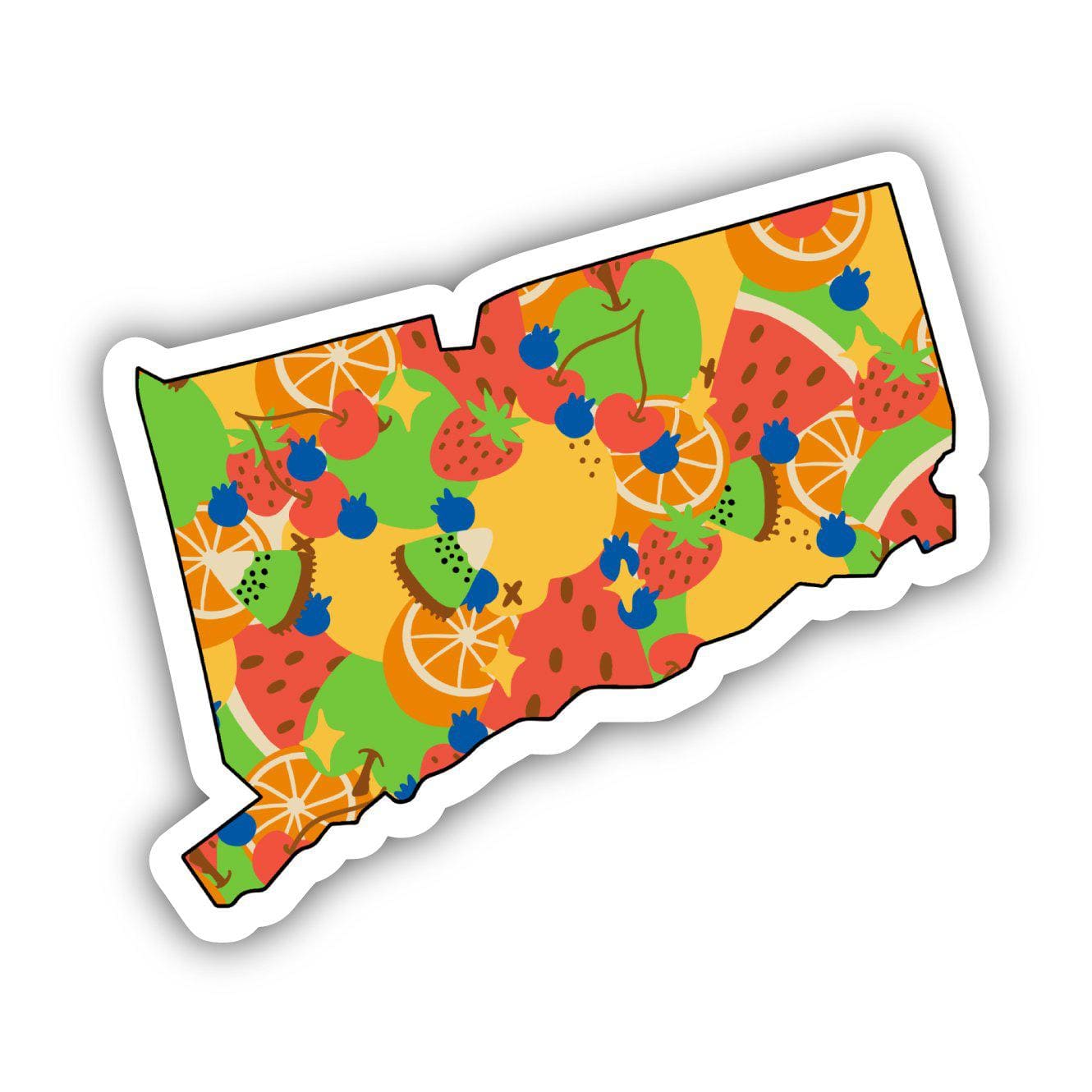 Connecticut Fruit Pattern Sticker、mySite、ghnorth