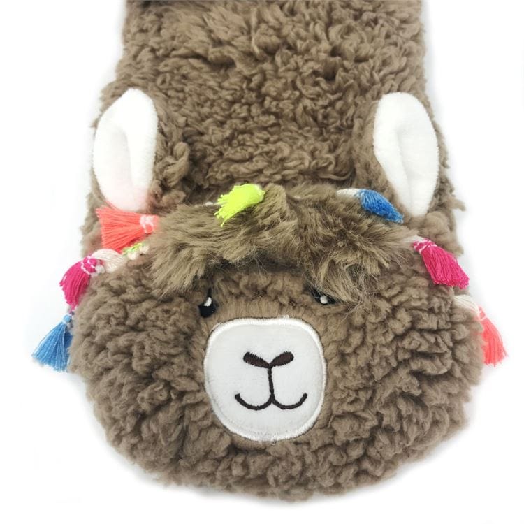 Llama Call You Plush Llama Slipper Socks Cutest Socks EVER!、mySite、g9winljtr