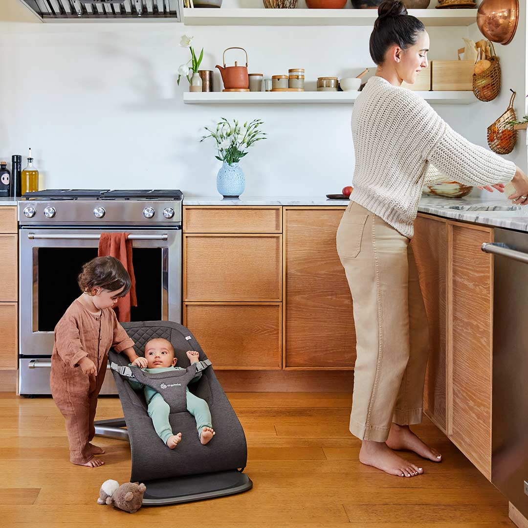  Ergobaby Evolve Baby Bouncer - Charcoal Grey、mySite、merchandisen