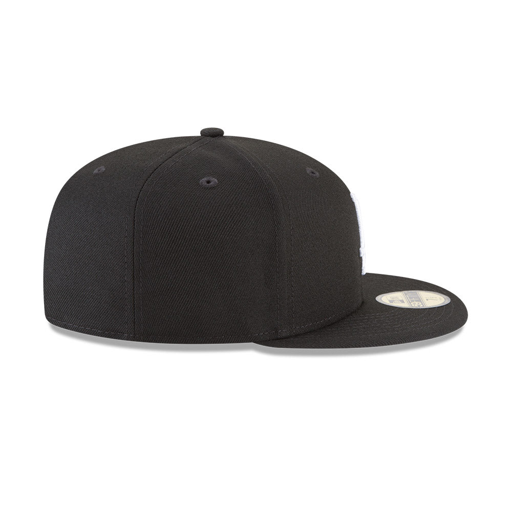 Los Angeles Dodgers New Era Black/White 59FIFTY Fitted Hat、mySite、vikingsvslions