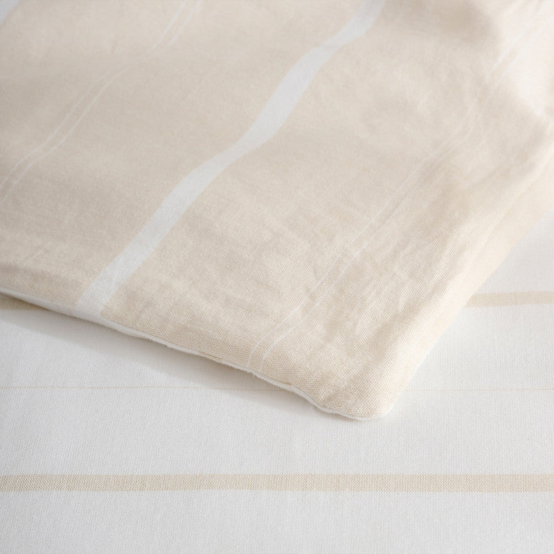 Cotton Bamboo Comforter | Chambray | Sand Stripe、mySite、camillekostekn