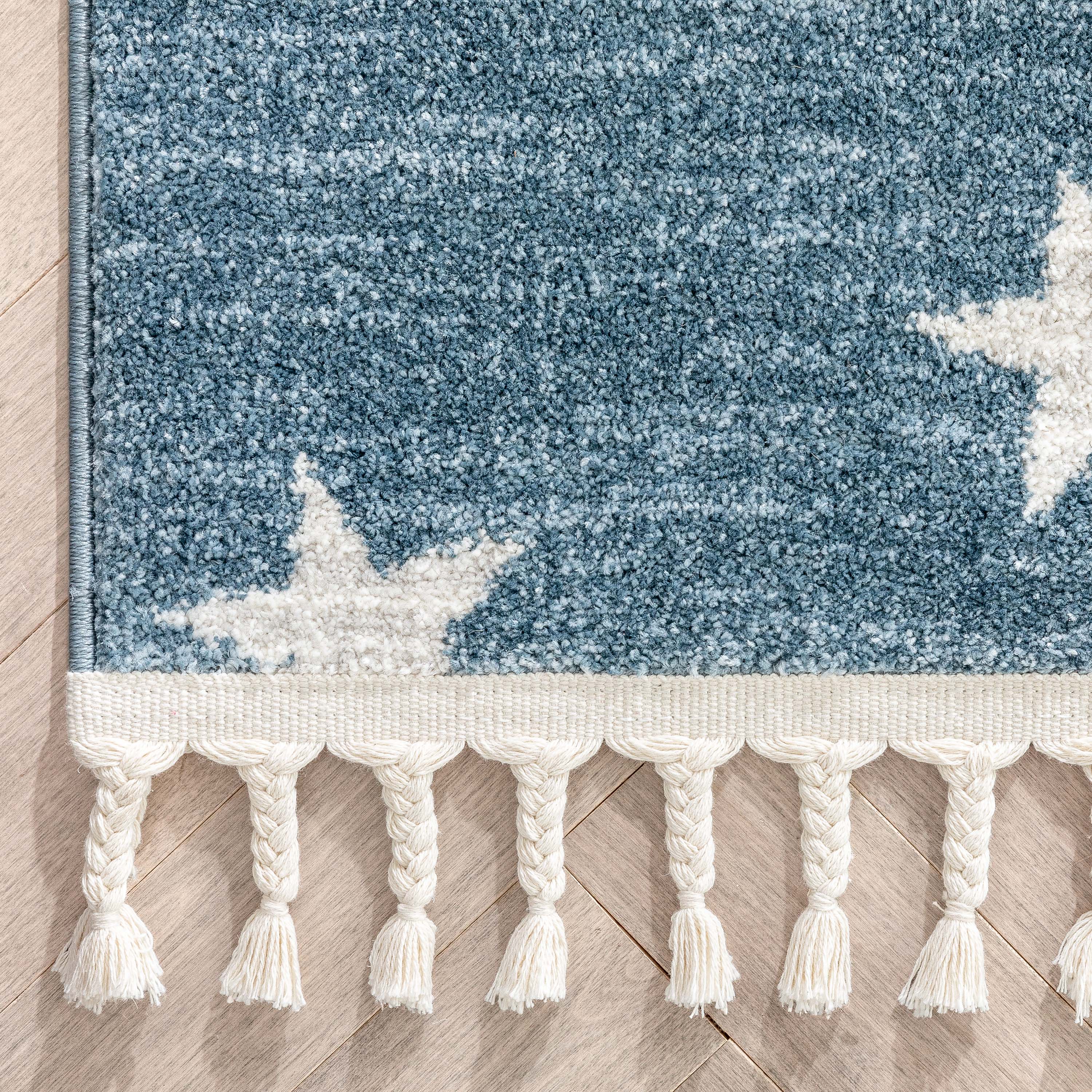 Stars Modern Geometric Blue Kids Rug、mySite、gigharbornorthrealestate