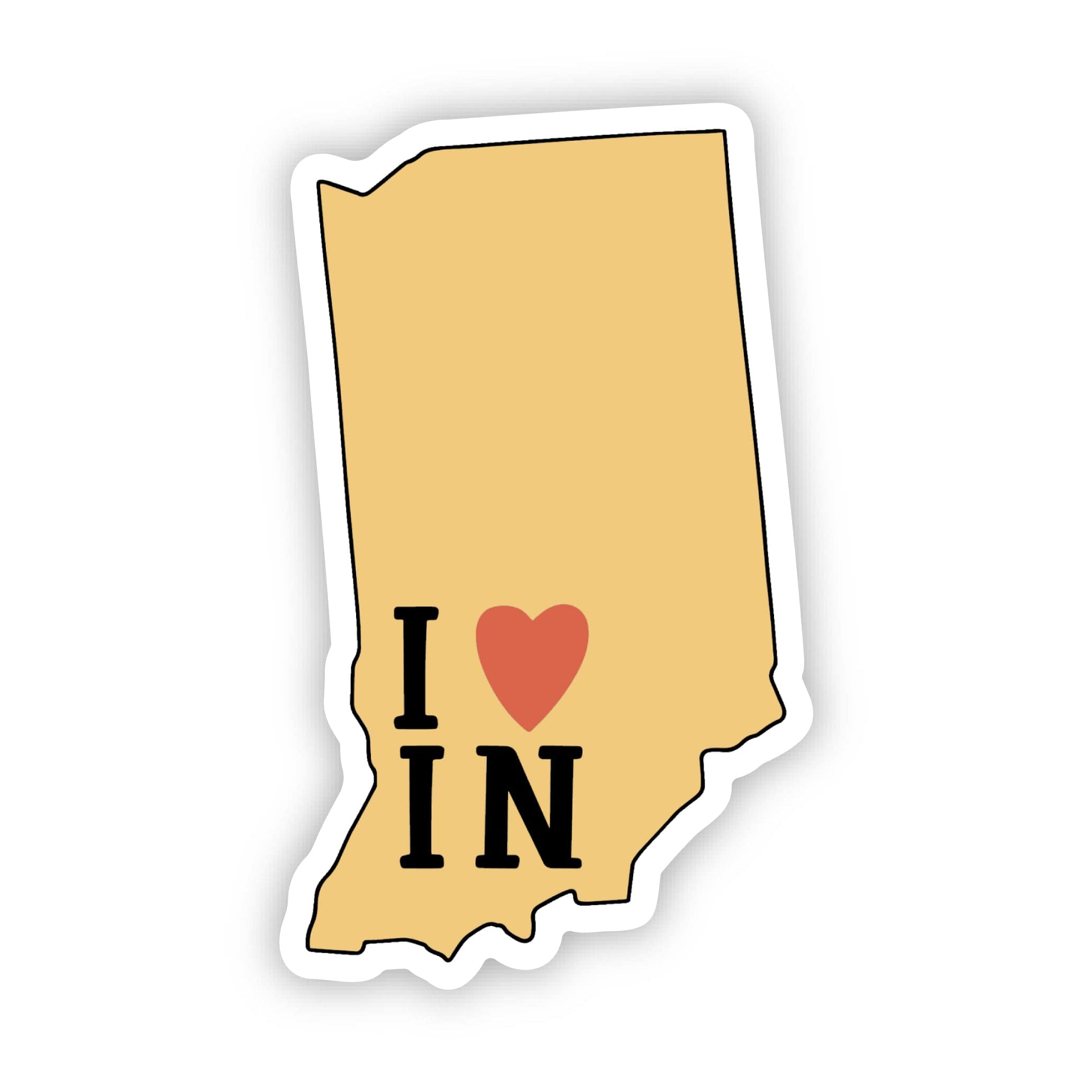  I Love Indiana Sticker、mySite、ghnorth