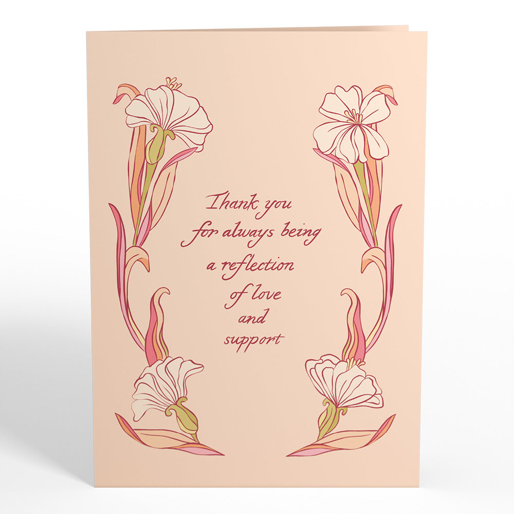 Reflection of Love and Support Mirror Pop-Up Card、mySite、solidvoid