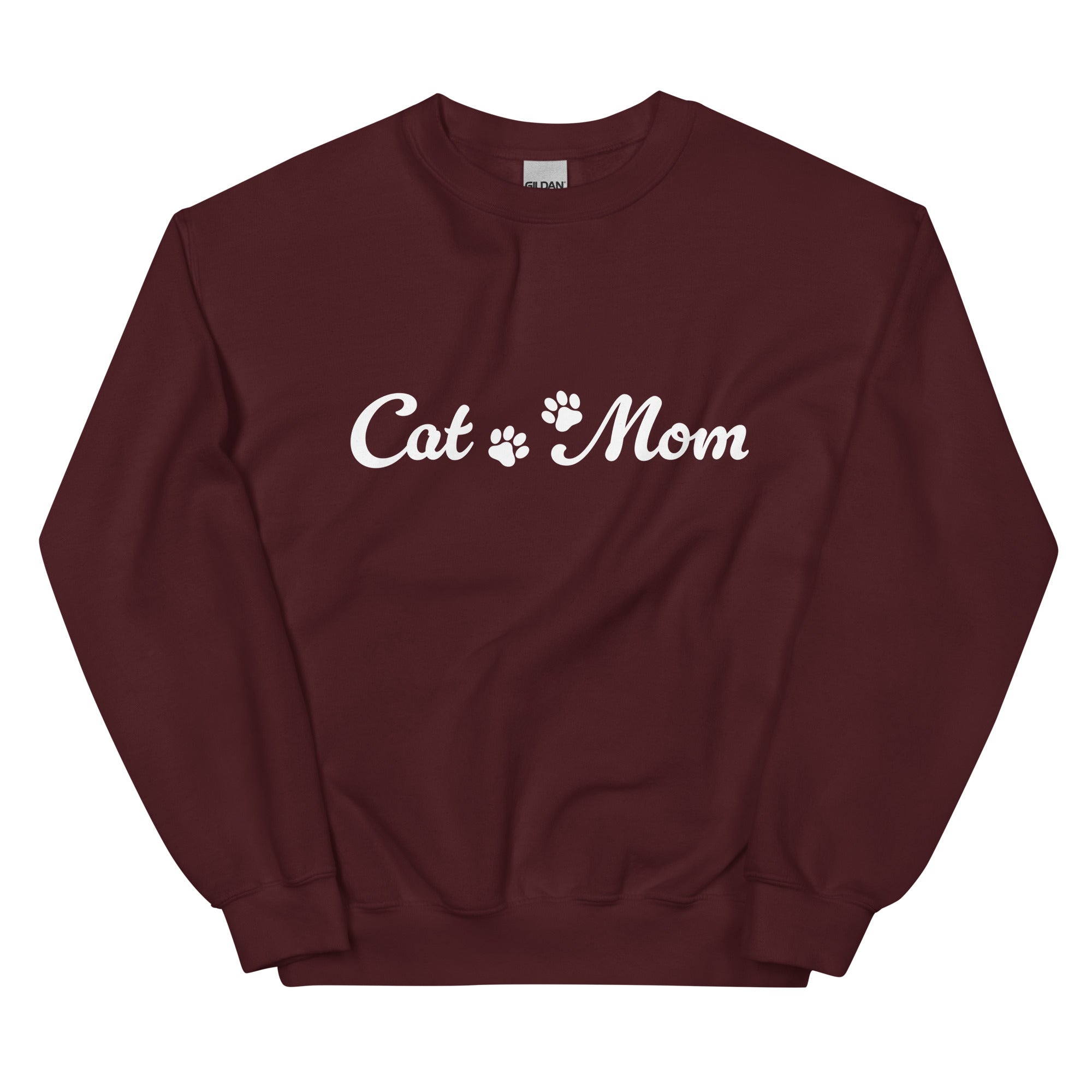 Paw Print Cat Mom Crewneck Sweatshirt、mySite、camillekostekn