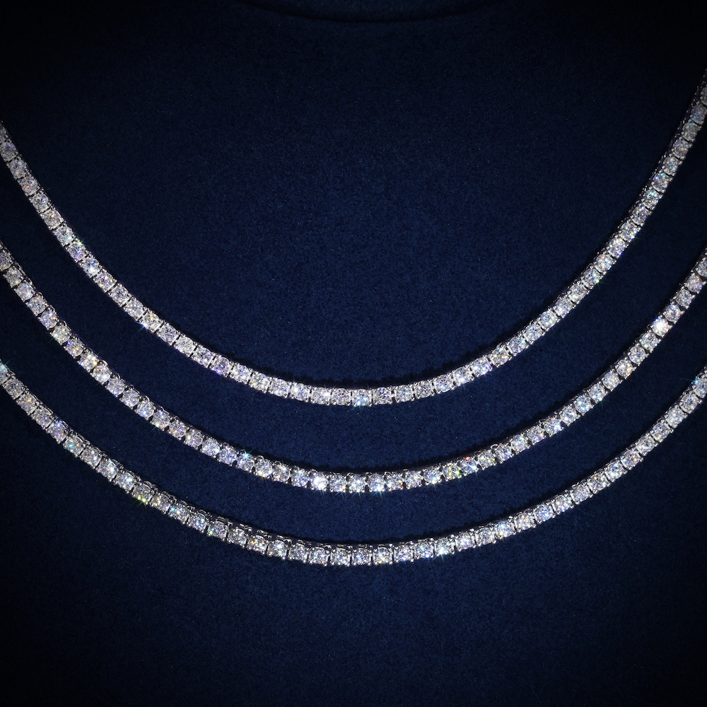 2MM Moissanite Tennis Chain 14K Gold、mySite、hinf8tx79