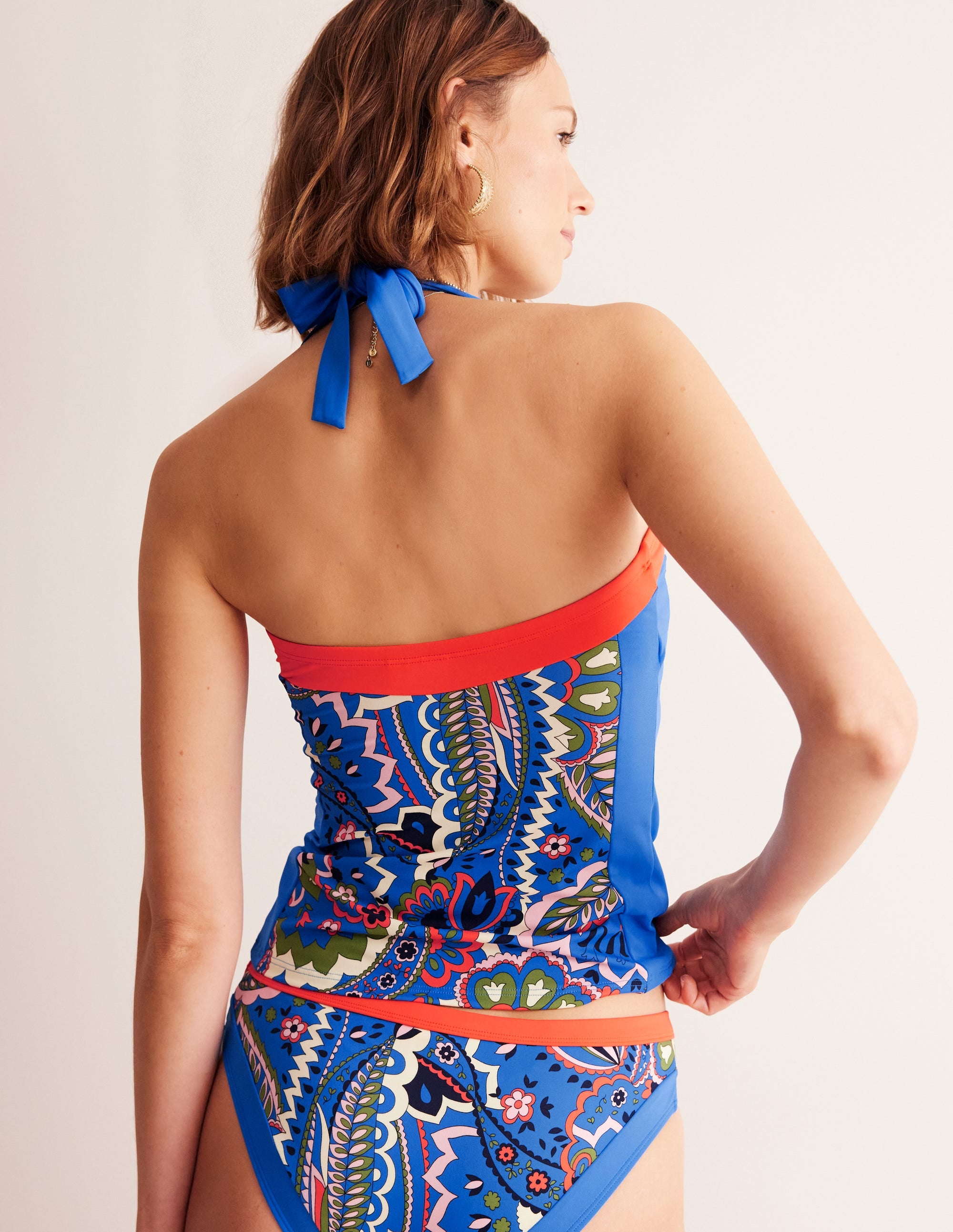  Santorini Tankini Top-Blue, Foliage Paisley、mySite、ashleygrahame