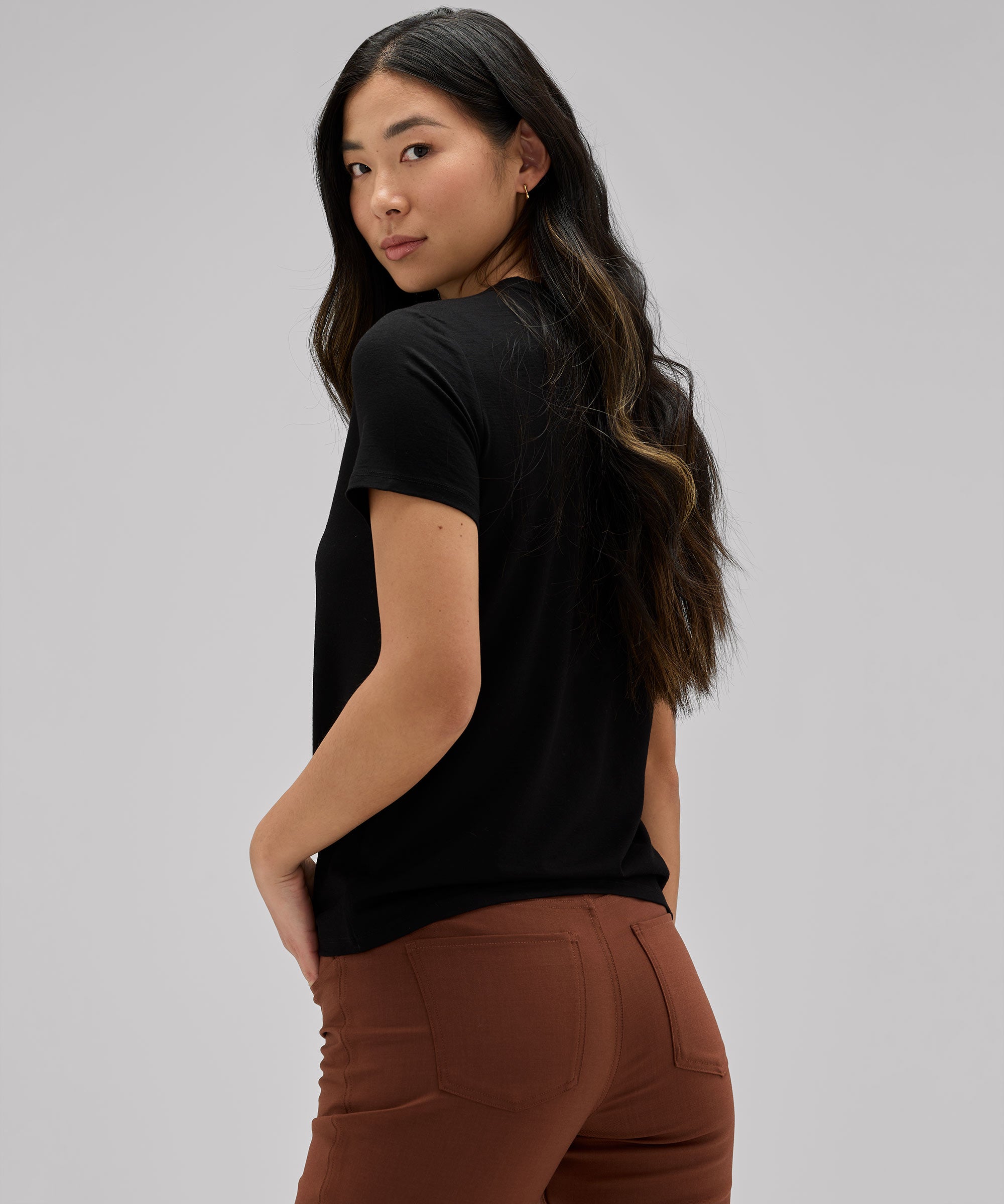 Women's Merino Crew Neck T-Shirt、mySite、noshort